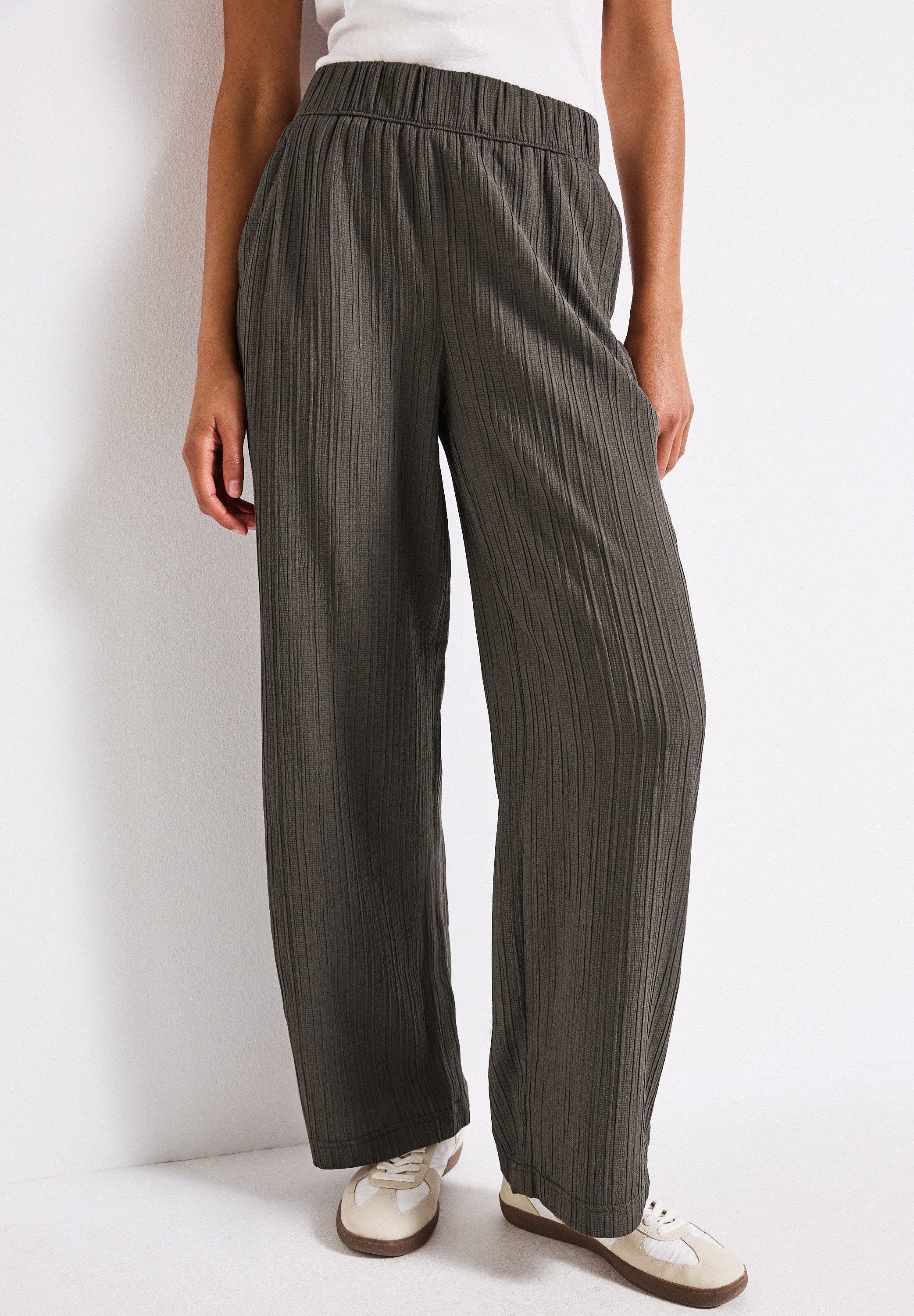 STREET ONE Stoffhose Sommerhose mit elastischem Bund günstig online kaufen