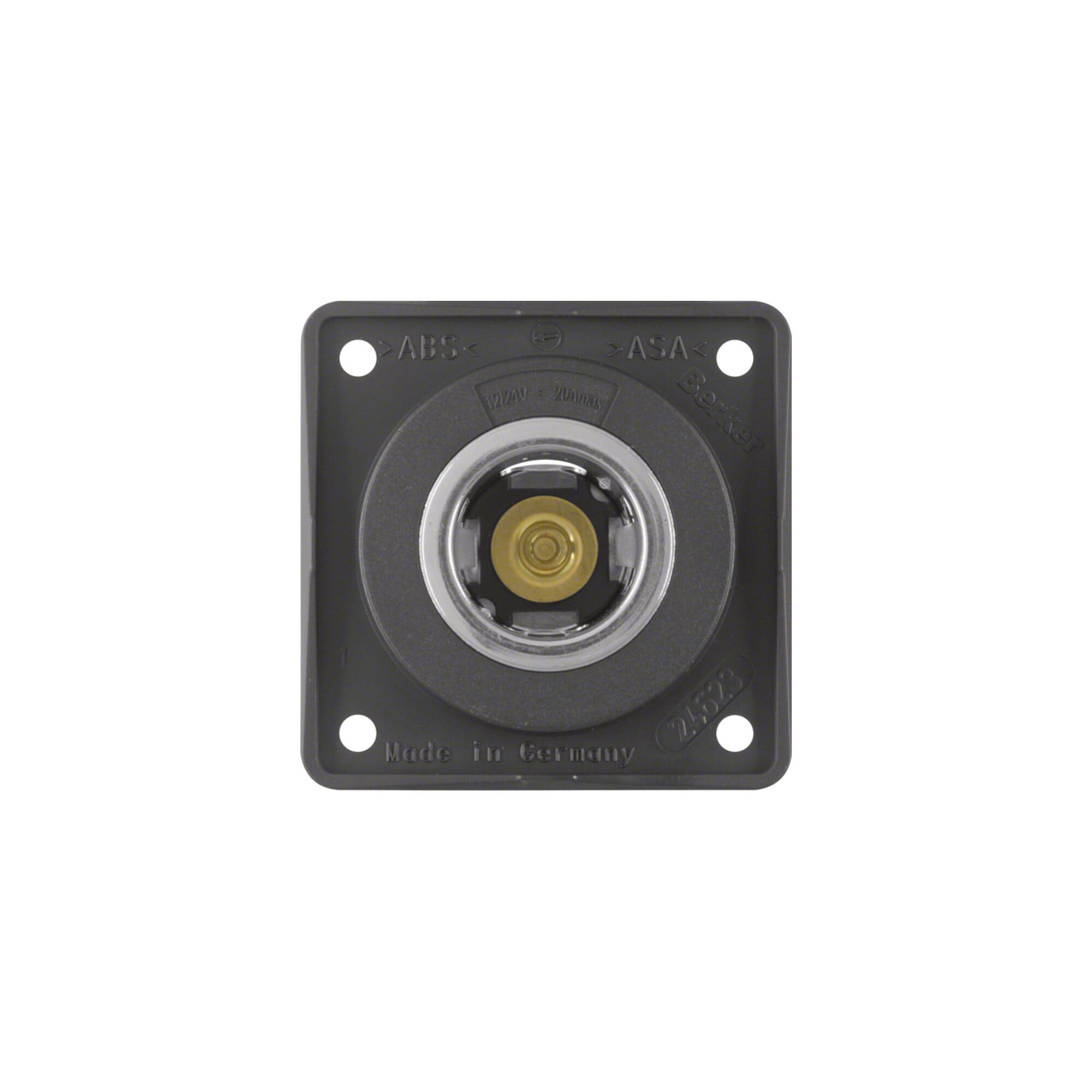 Berker Schuko-Stecker Berker Power-Steckdose anth matt,12V 845712505