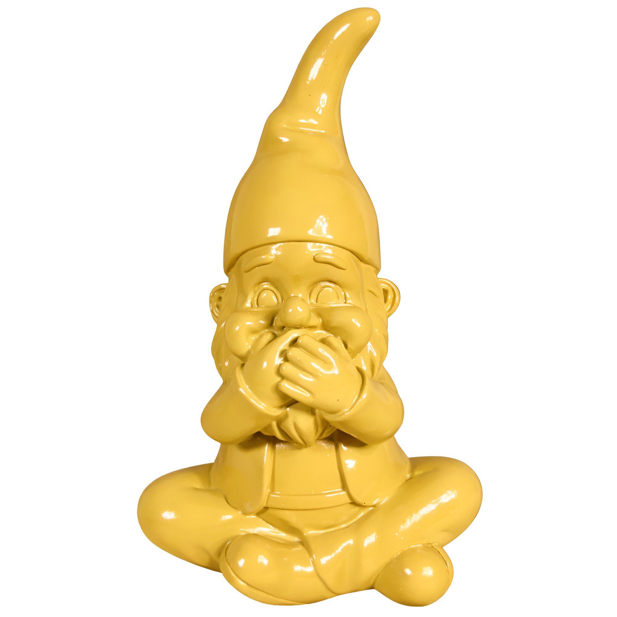 colourliving Gartenzwerg GartenPoser MutePoser (Nichts sagen) in 2 Größen & 6 Farben, (1 St), Der moderne Gartenzwerg im Pastell-Look