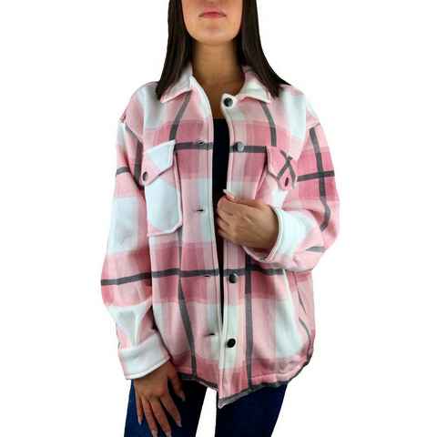 Worldclassca Flanellhemd Worldclassca Oversized Karo Hemd Hemdjacke Kariert Holzfällerhemd