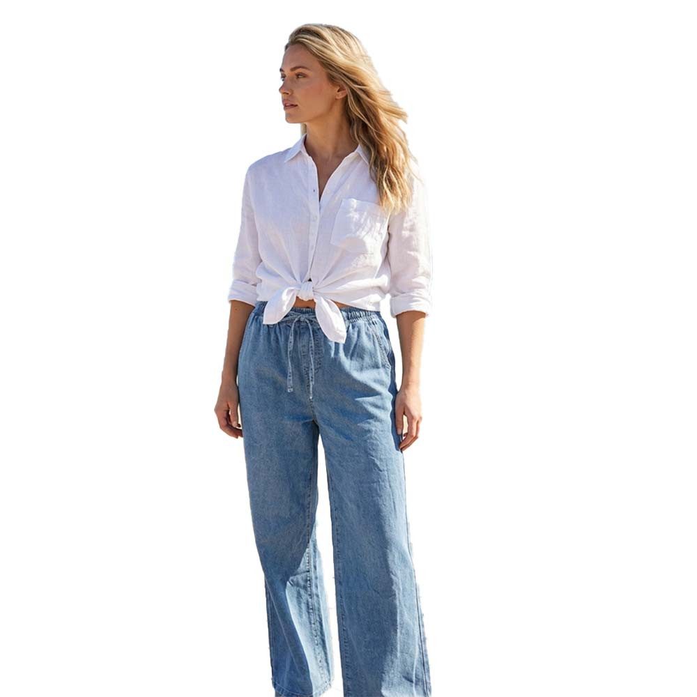 Miss Goodlife Weite Jeans Miss Goodlife Damen Jeanshose Elastic – MG15728 Blau