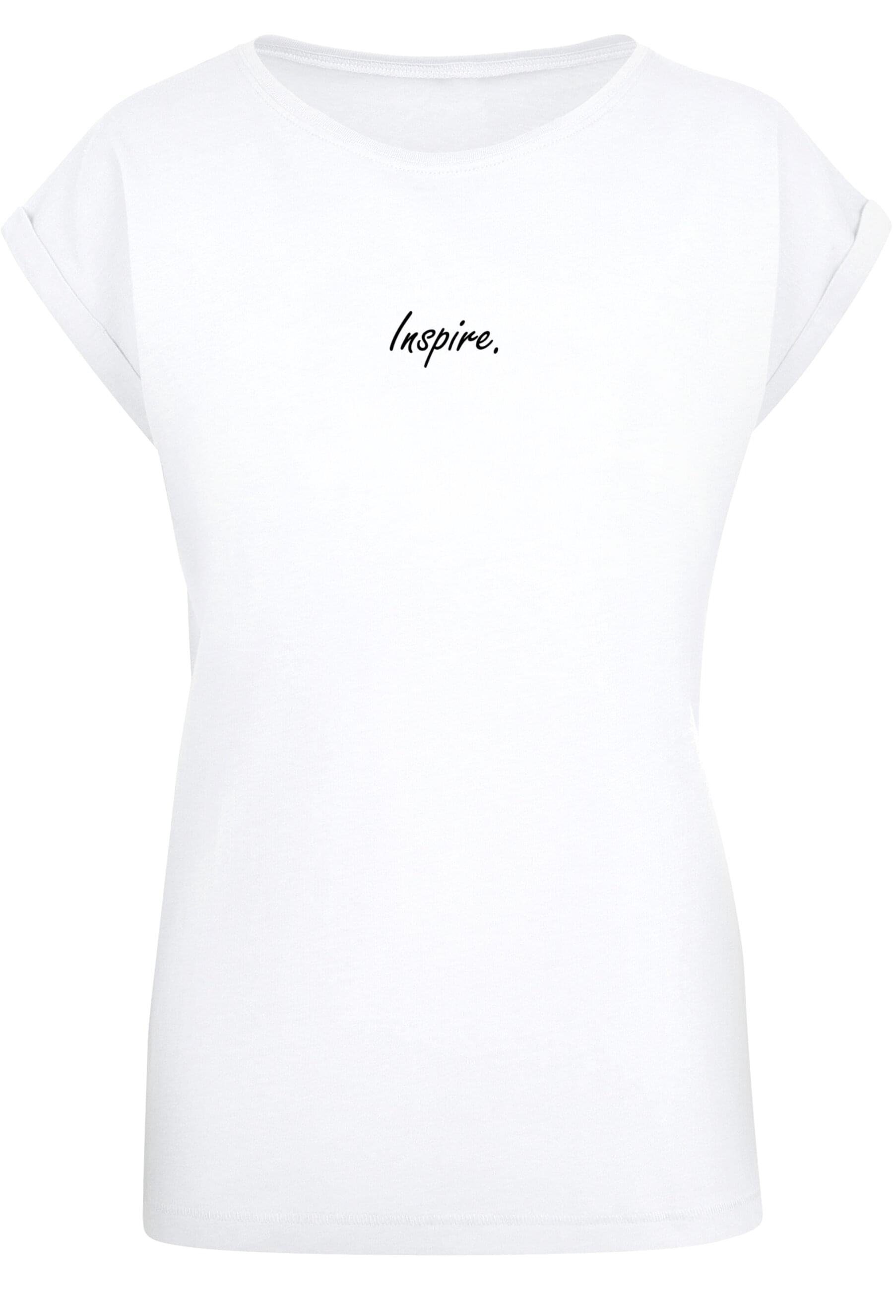 Extended (1-tlg) Ladies T-Shirt Damen Tee Inspire Merchcode Shoulder