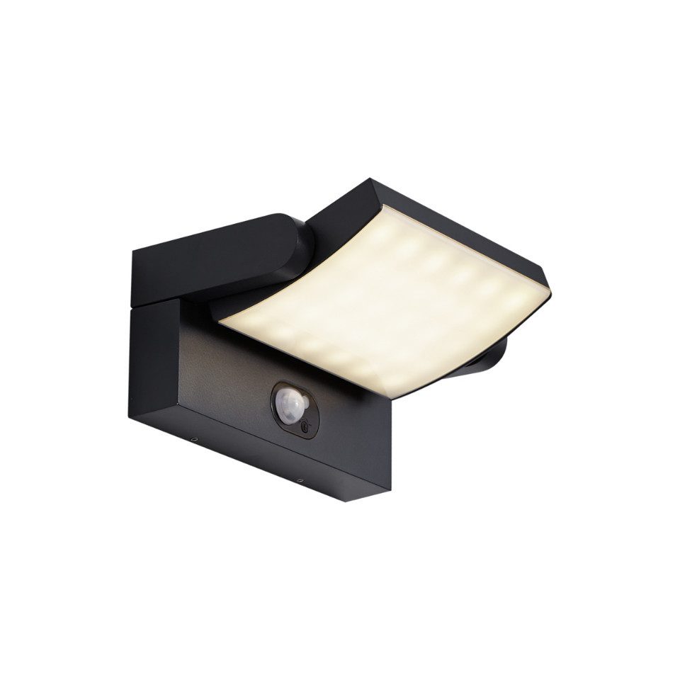 Qazqa LED Solarleuchte Judge, LED fest integriert, Extra-Warmweiß, QAZQA Solar­leuchte, integrated, Schwarz, Kunststoff, Modern