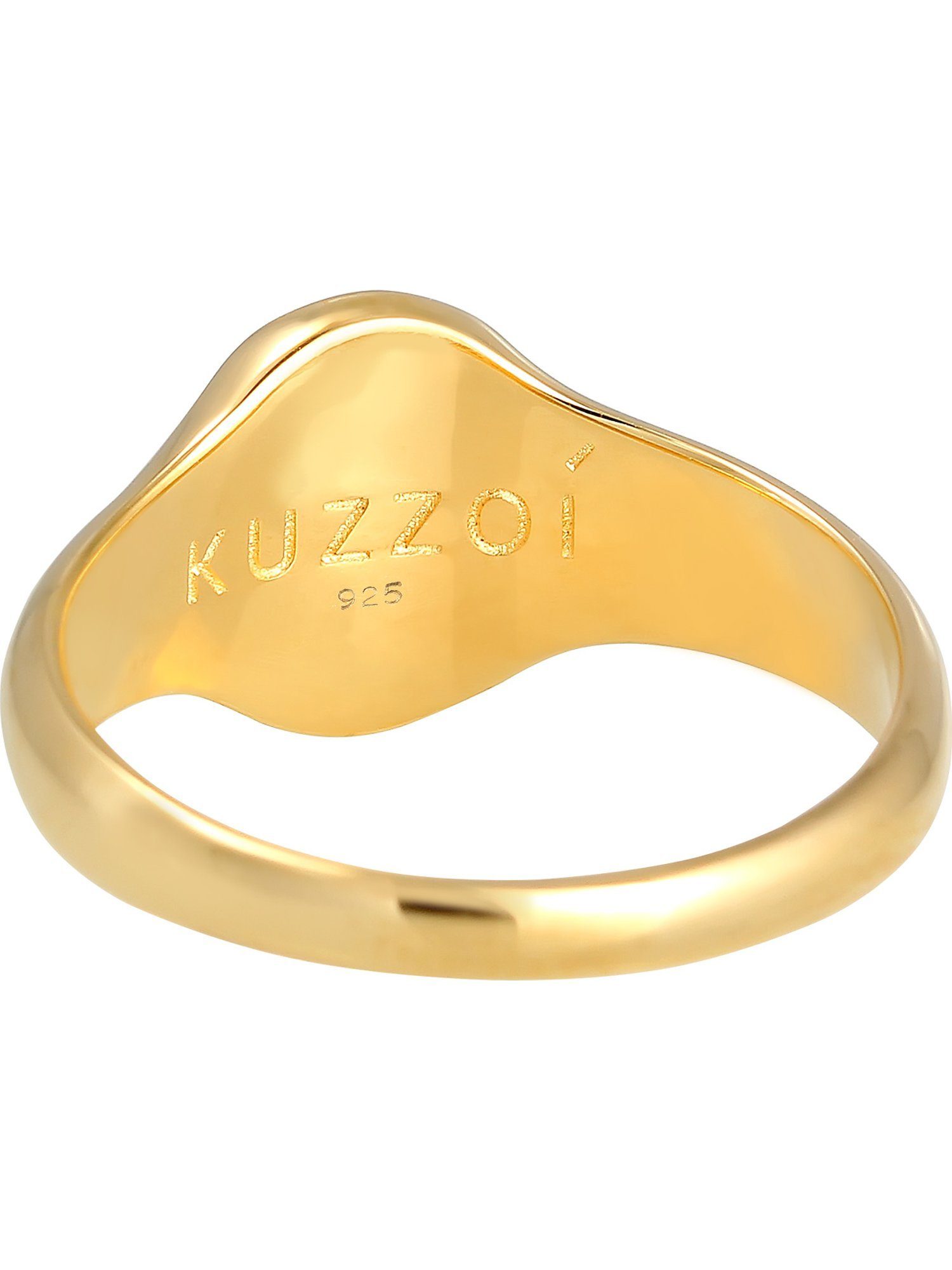 Kuzzoi Silberring Kuzzoi Herren-Herrenring gold Silber 925er