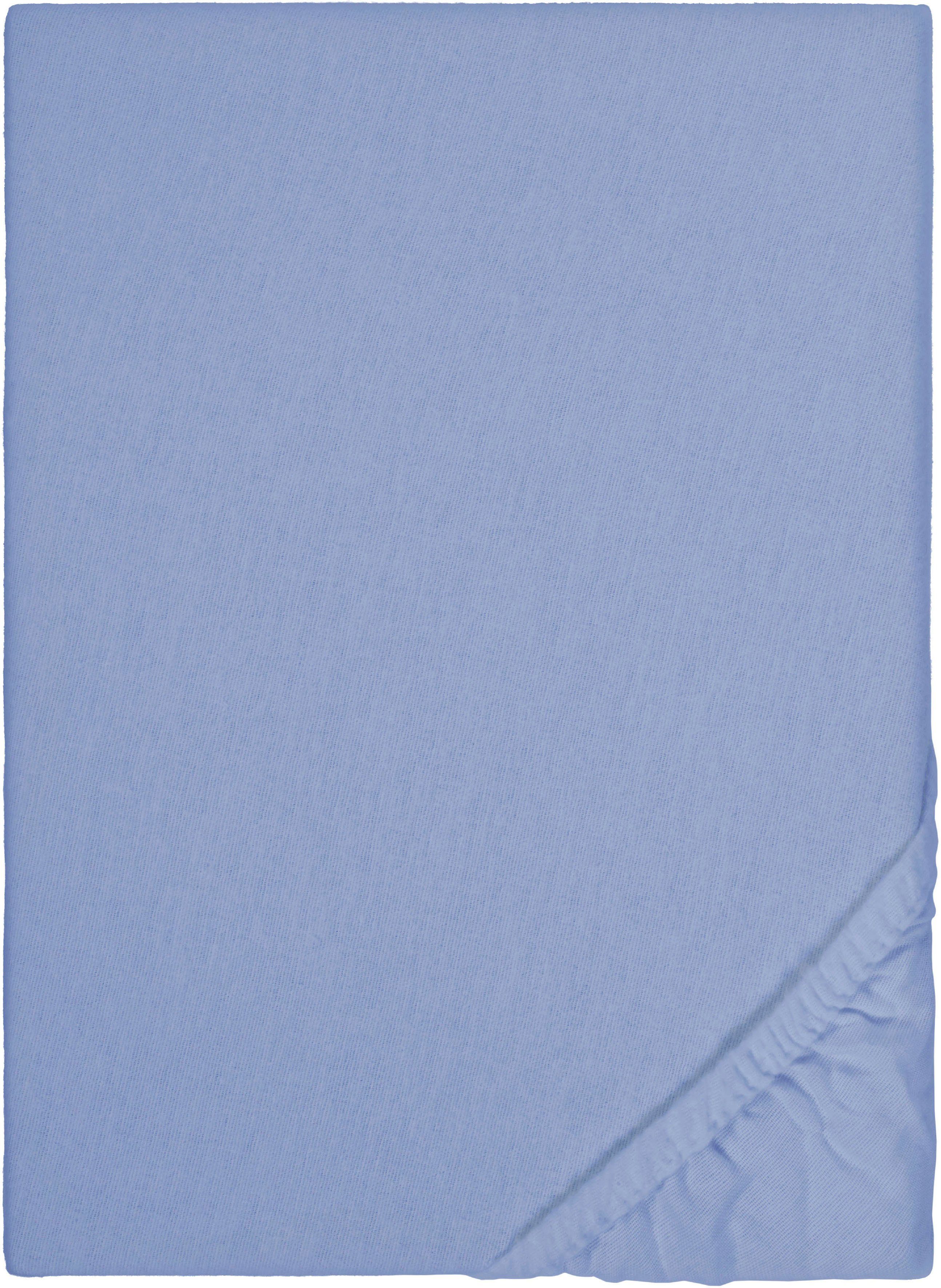 Biberna Spannbettlaken Biber in Gr. 90x200, 140x200 oder 180x200 cm, Biber, günstig online kaufen