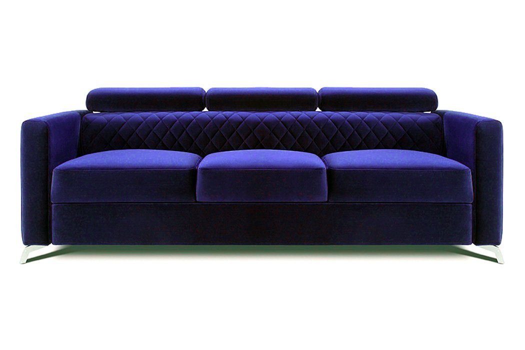 JVmoebel Sofa, Couch Design Polster Modern Textil Stoff Sofa 3 Sitzer Dreisitzer Lila