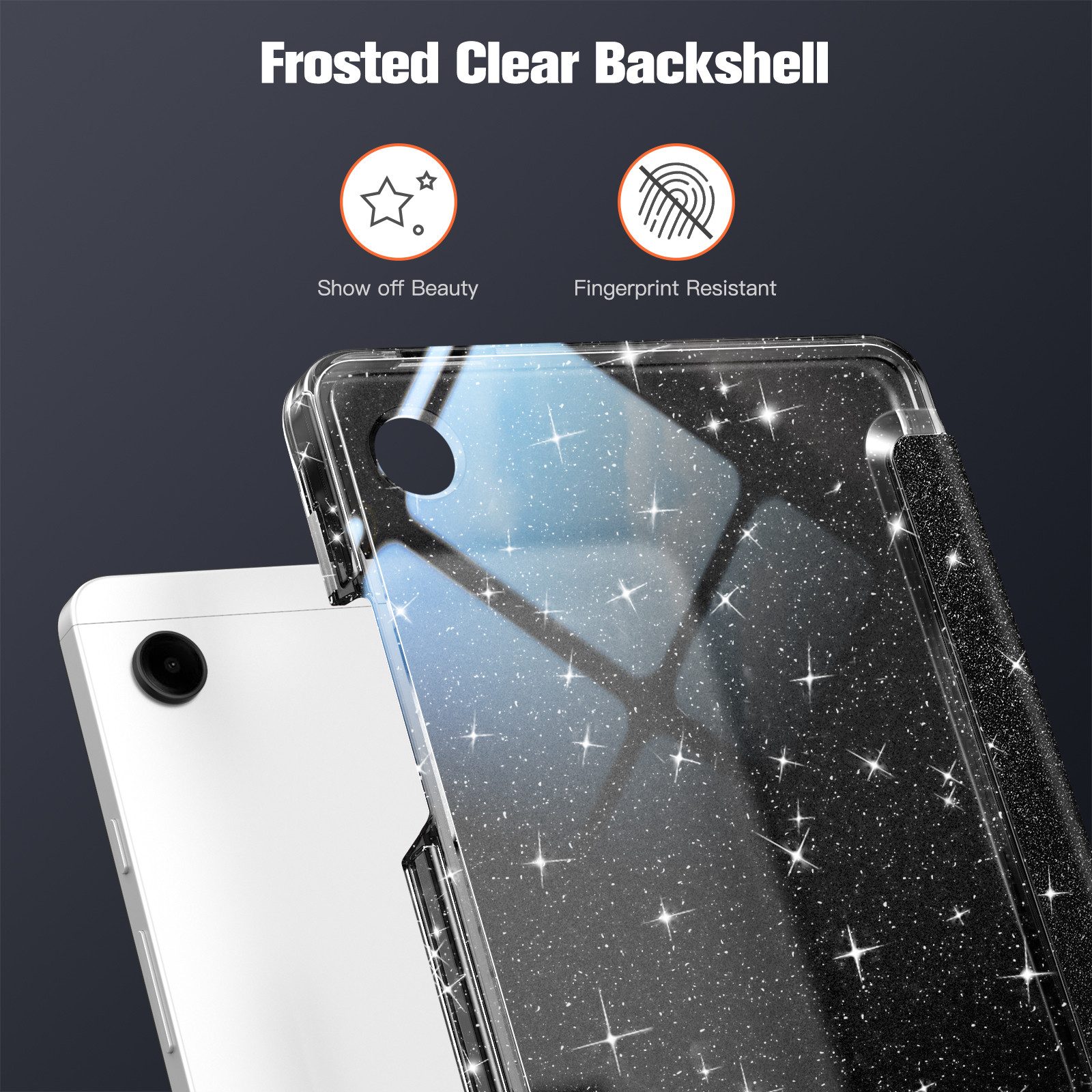 Fintie Tablet-Hülle für Samsung Galaxy Tab A11 8,7" 2025/ Tab A9 8.7 Zoll Tablet, Ultra Dünn Schutzhülle mit Transparenter Rückseite – Bild 4 von 5