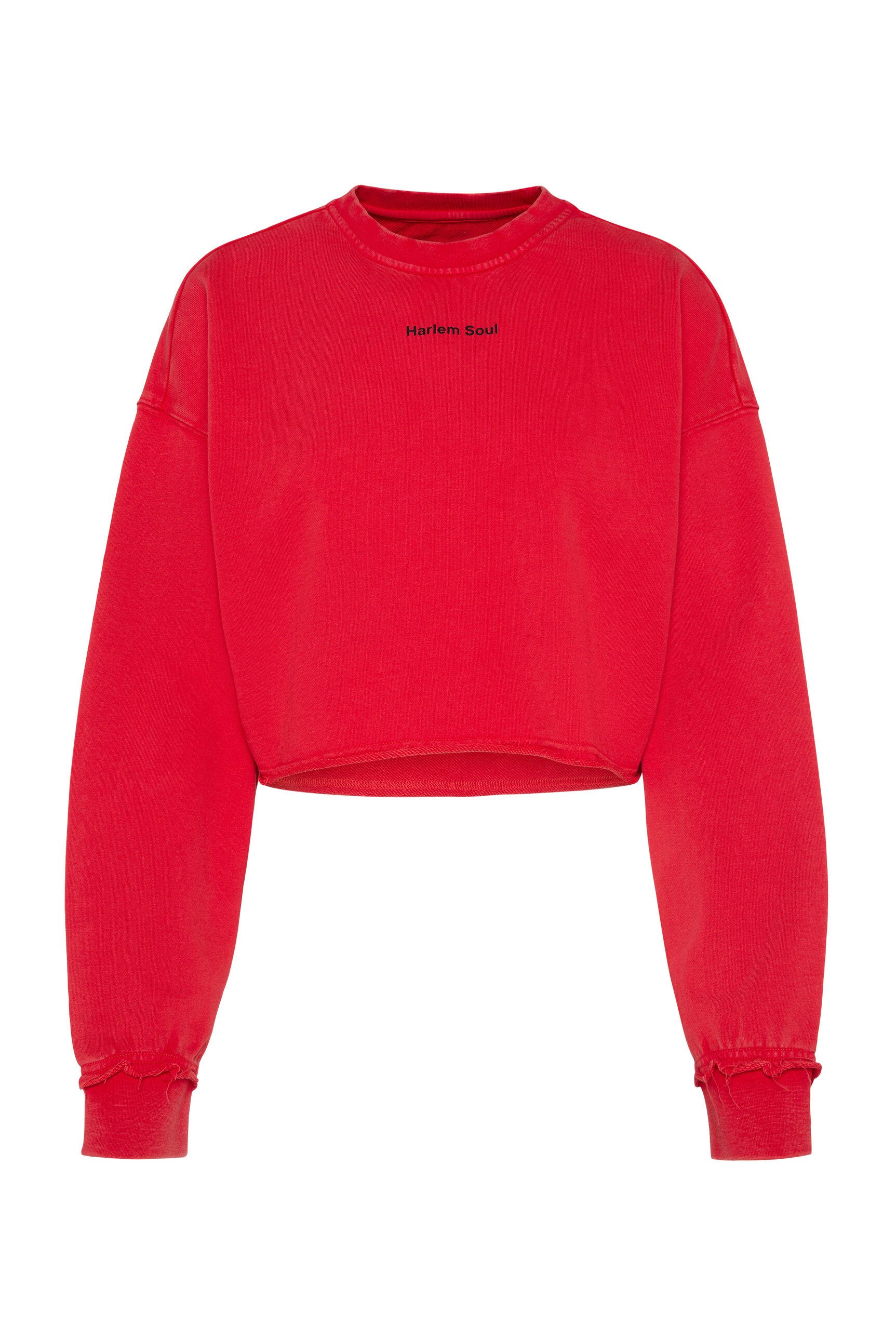 Harlem Soul Sweater mit Used-Kante am Ärmel