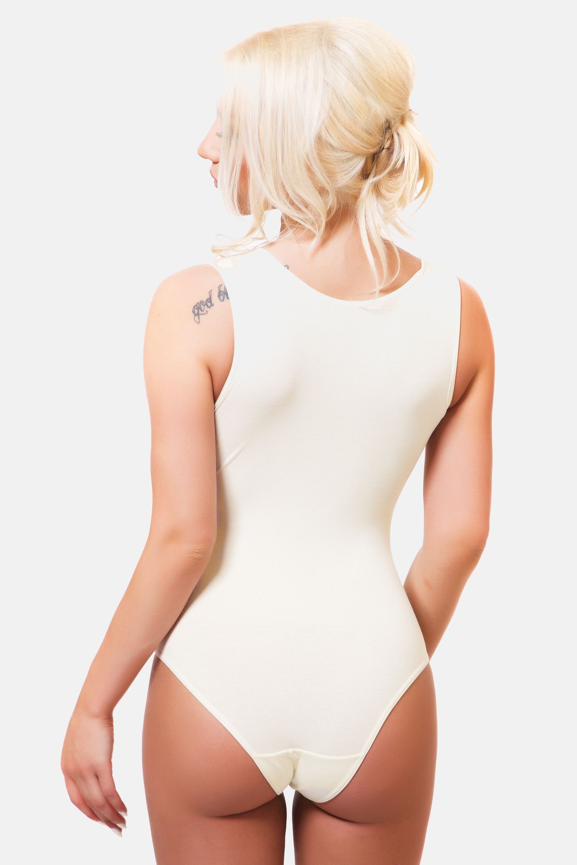 Evoni Body Damen Bodysuit ärmellos