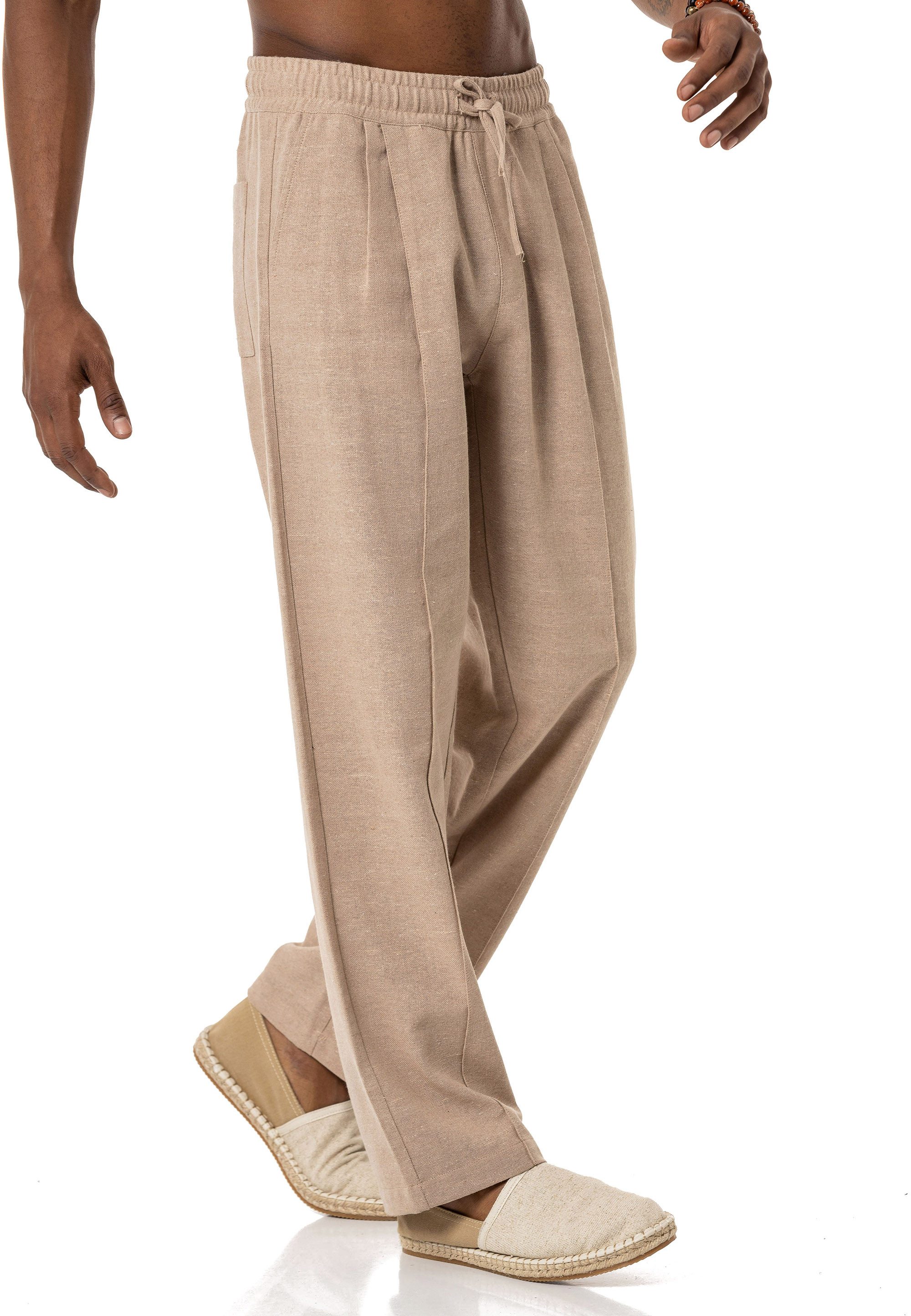 RedBridge Schlupfhose mit Bundfalten - Leinenhose mit elegantem Look günstig online kaufen