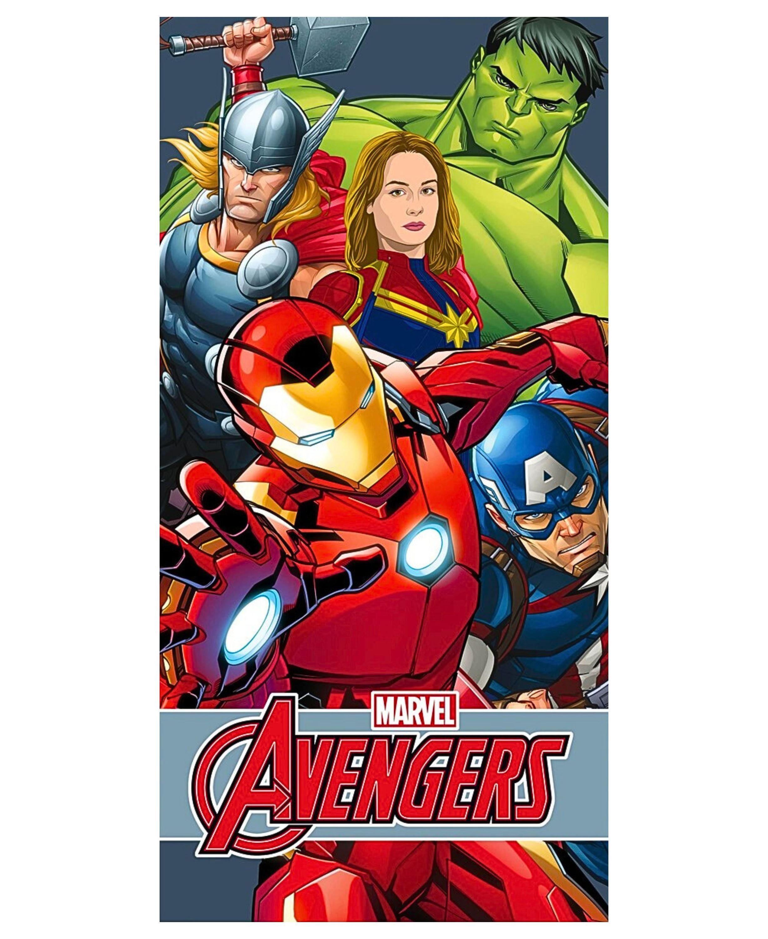 The AVENGERS Badetuch MARVEL, Baumwolle, Strandtuch 70 x 140 cm