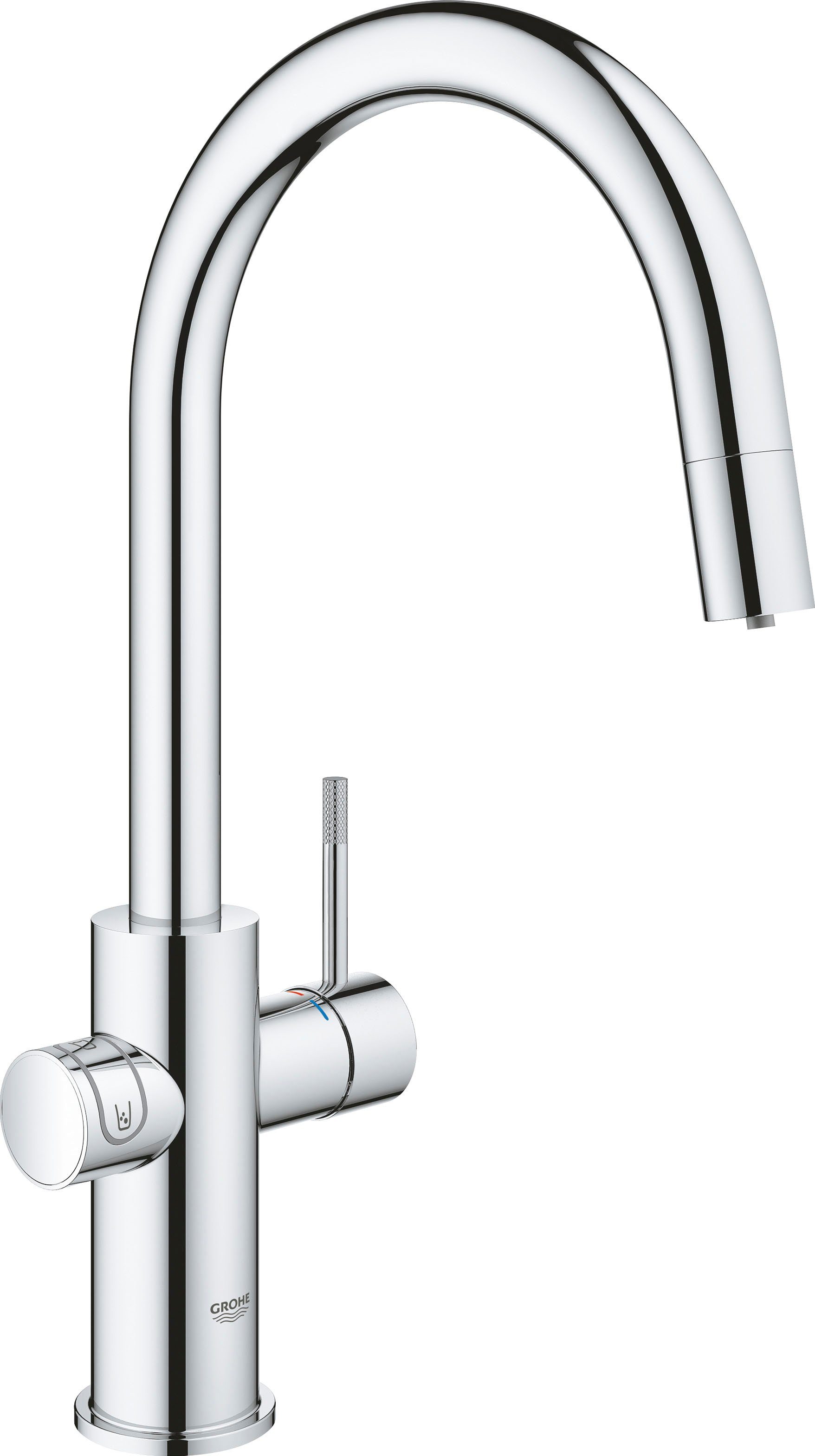 Grohe Untertisch-Trinkwassersystem Grohe Blue, für gefiltertes, gekühltes und sprudelndes Wasser, Packung, langlebige Oberfläche