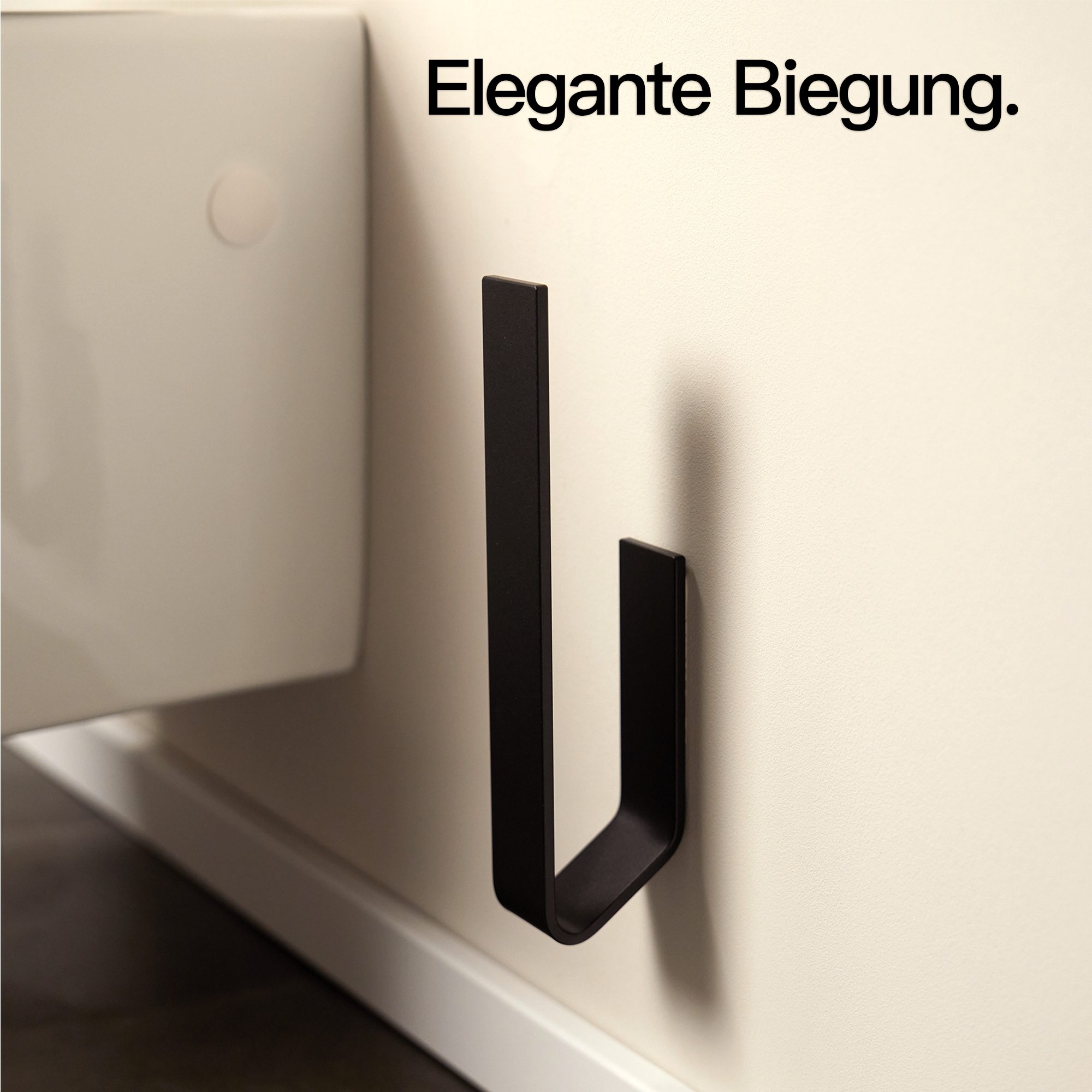 Designfabrik Hamburg Toiletten-Ersatzrollenhalter Klopapierersatzrollenhalter für 2 Rollen selbstklebend, aus einem Stück – Bild 2 von 5