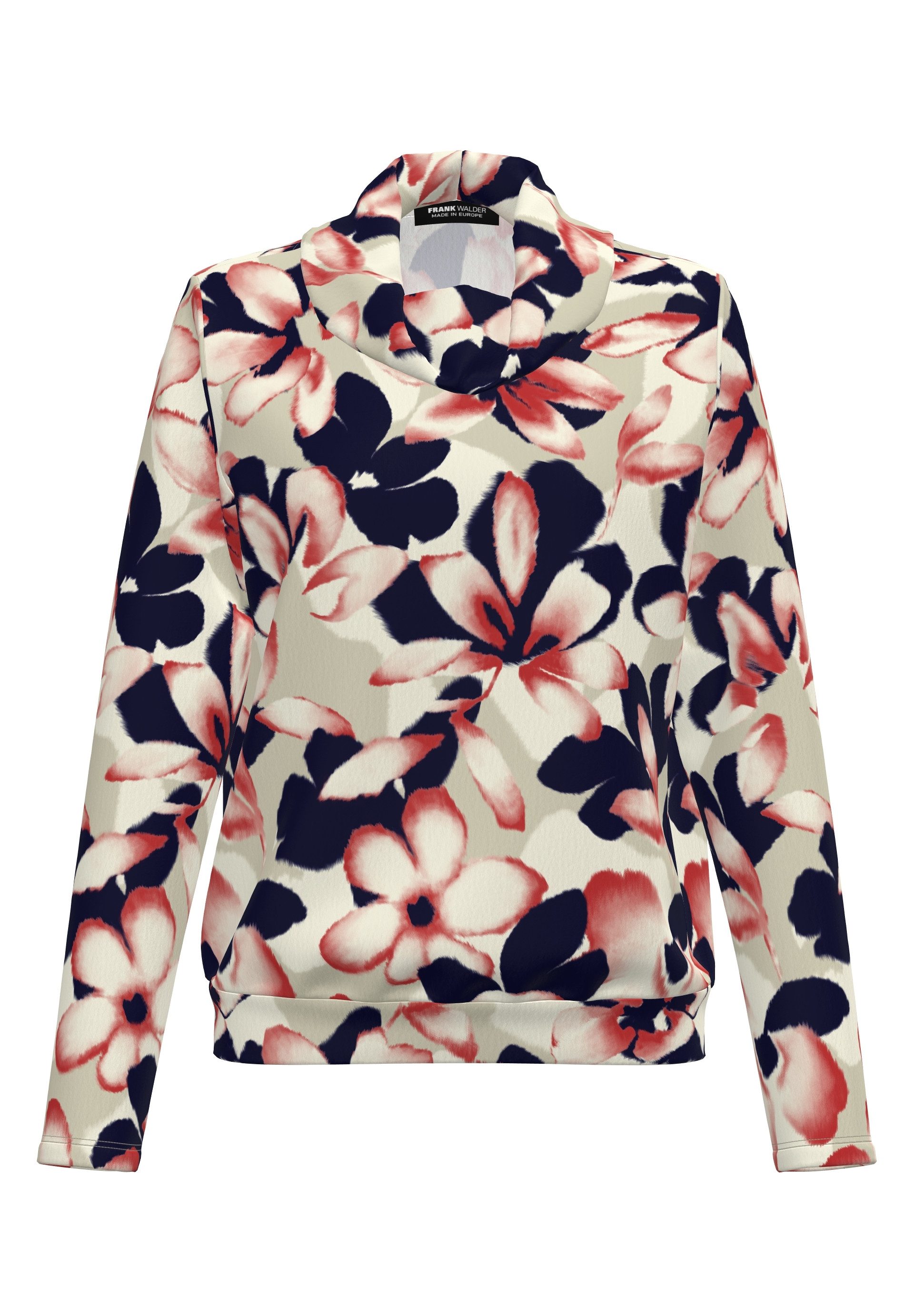FRANK WALDER Langarmshirt mit locker fallendem Rollkragen günstig online kaufen