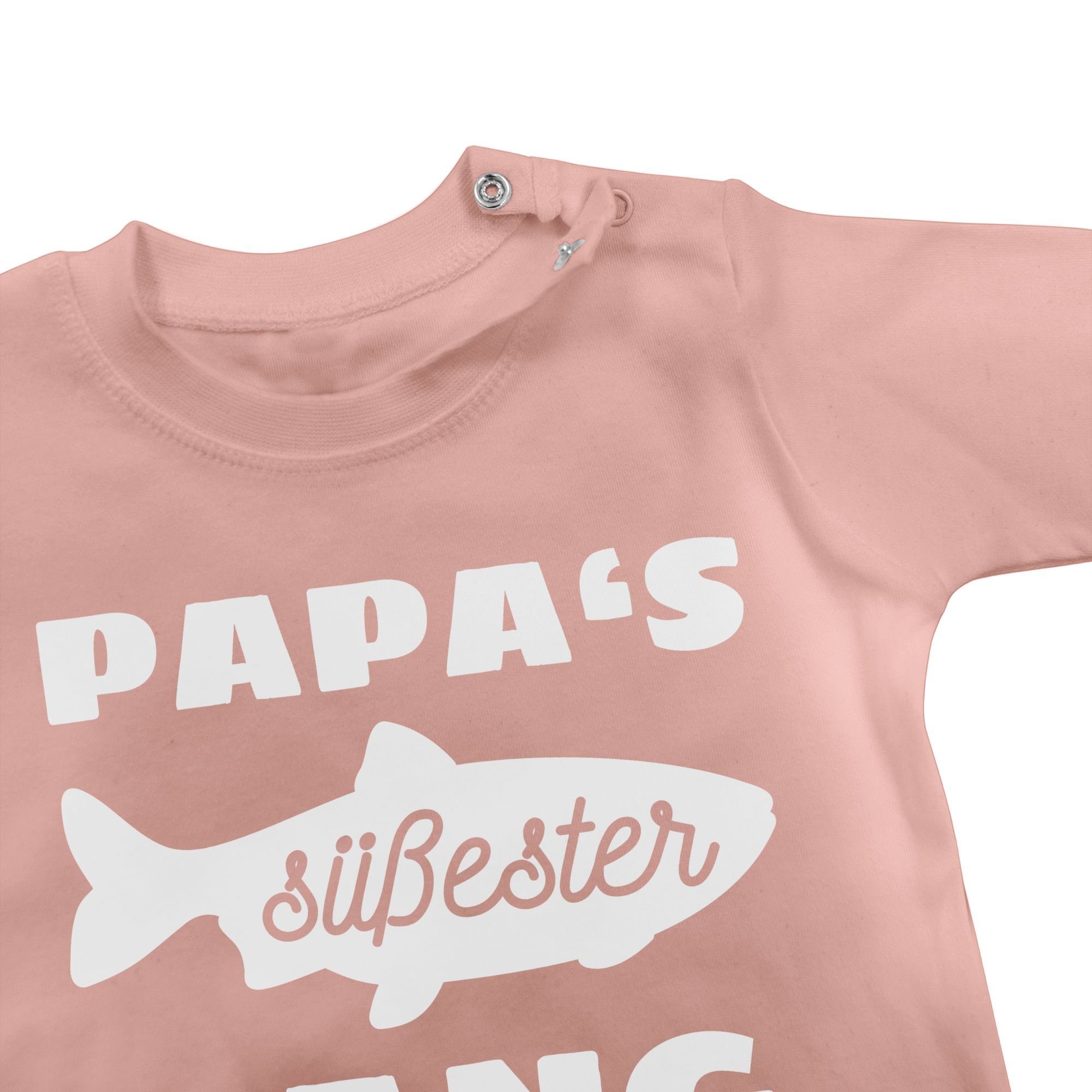 süßester Babyrosa Geschenk Shirtracer Papas Baby T-Shirt 2 Vatertag Fang