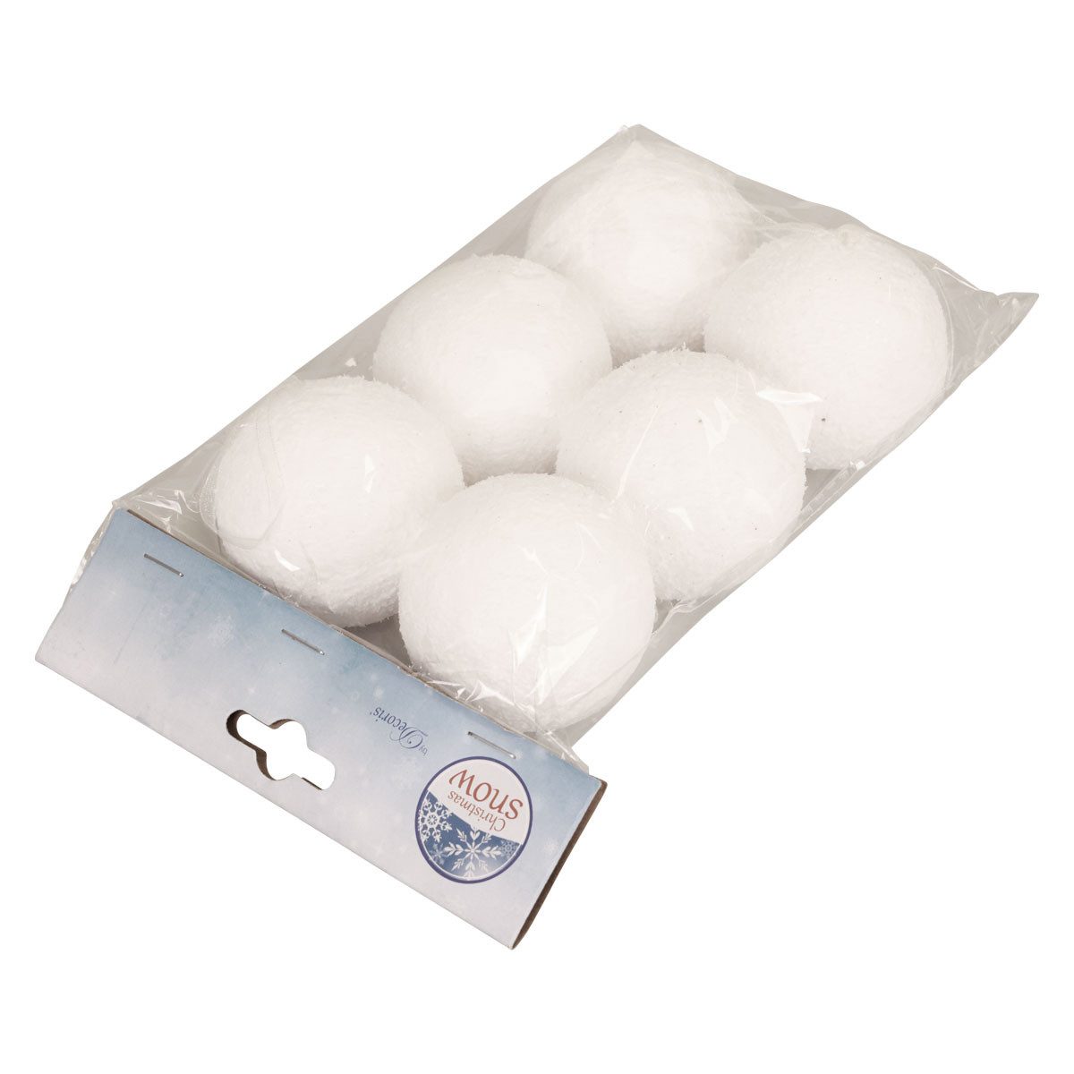 Kaemingk Schneemann Schneeball-Dekoration zum Aufhängen für Winter- und, 6 Stück