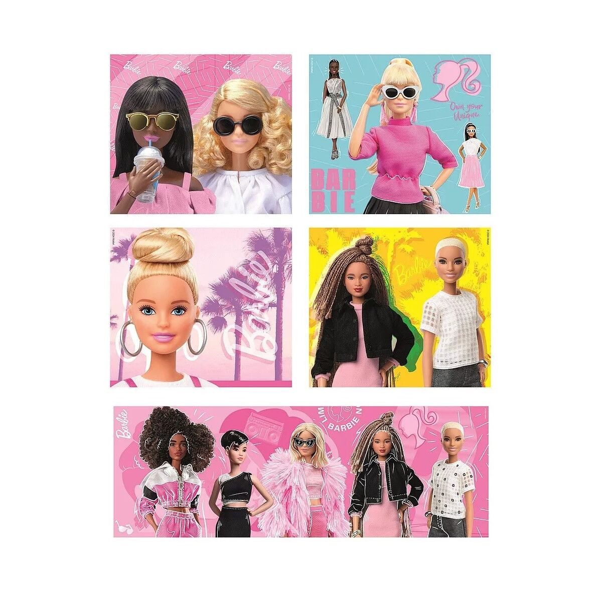 Clementoni® Lernspielzeug Barbie Girl 10 in 1 Puzzle Clementoni