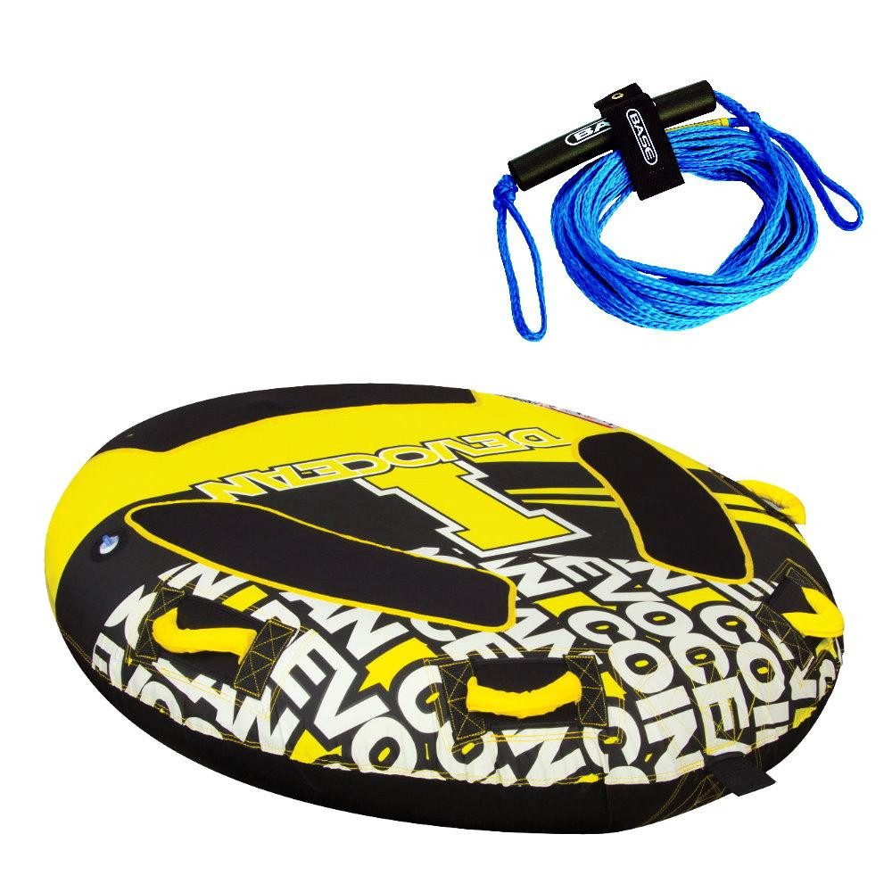 Jobe SUP-Board DEVOCEAN Jobe Breeze/Coin 1 Persoen Tube Scheibe Towable Decktube