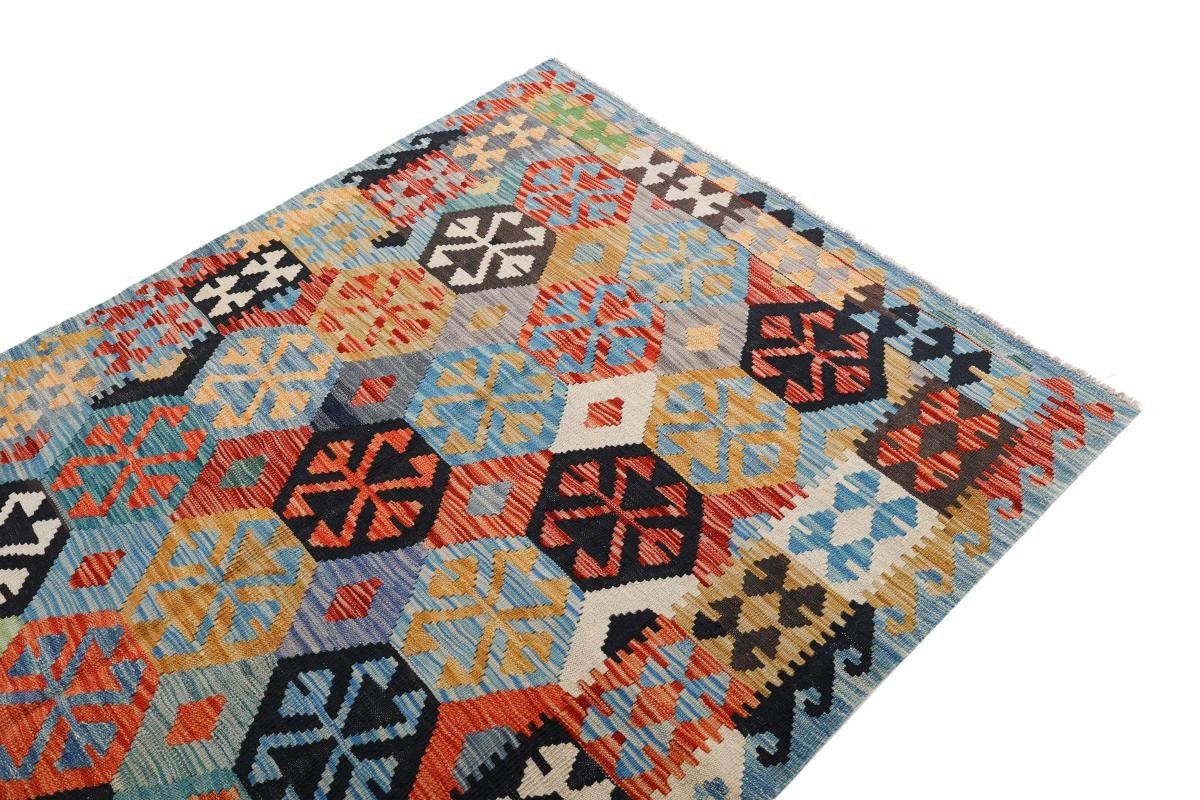 Orientteppich Kelim Afghan 129x174 mm Nain Trading, rechteckig, Höhe: Handgewebter Orientteppich, 3