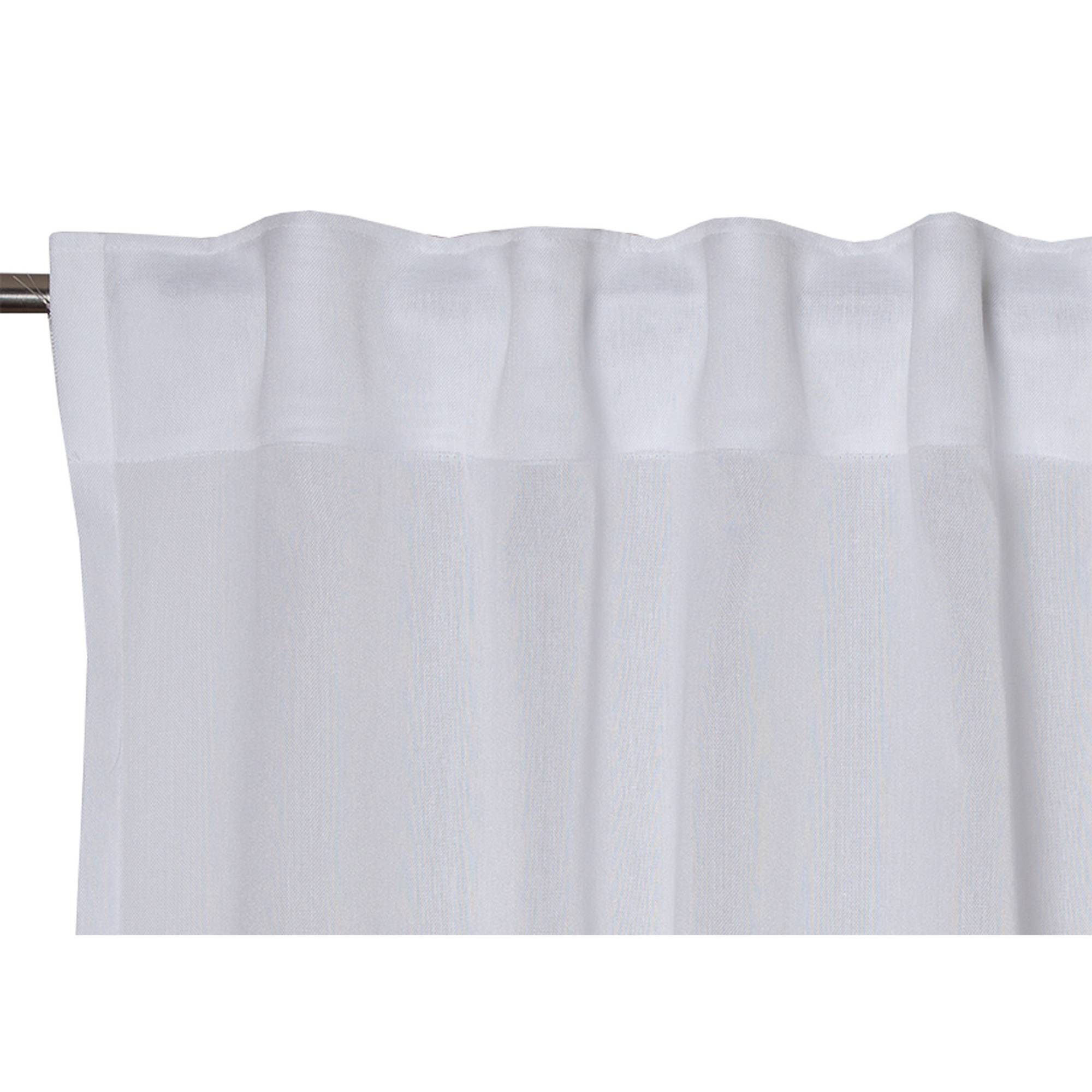 Esprit Vorhang LINEN Halbtransparenter Schlaufenvorhang (1 St), Schlaufe, Mischgewebe, 130 x 250 cm in Weiß – Bild 4 von 5