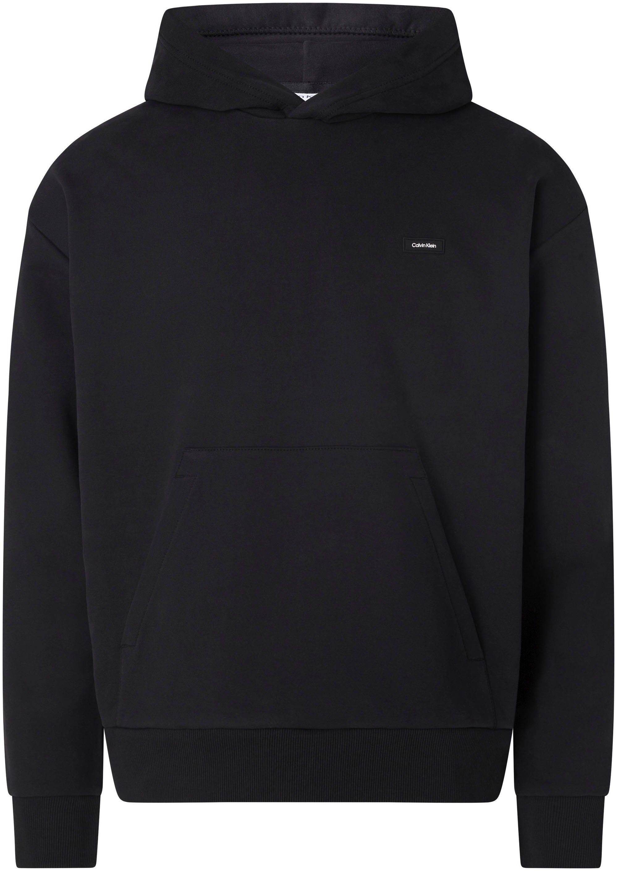 Kapuzensweatshirt Kängurutasche mit ck black Calvin Klein