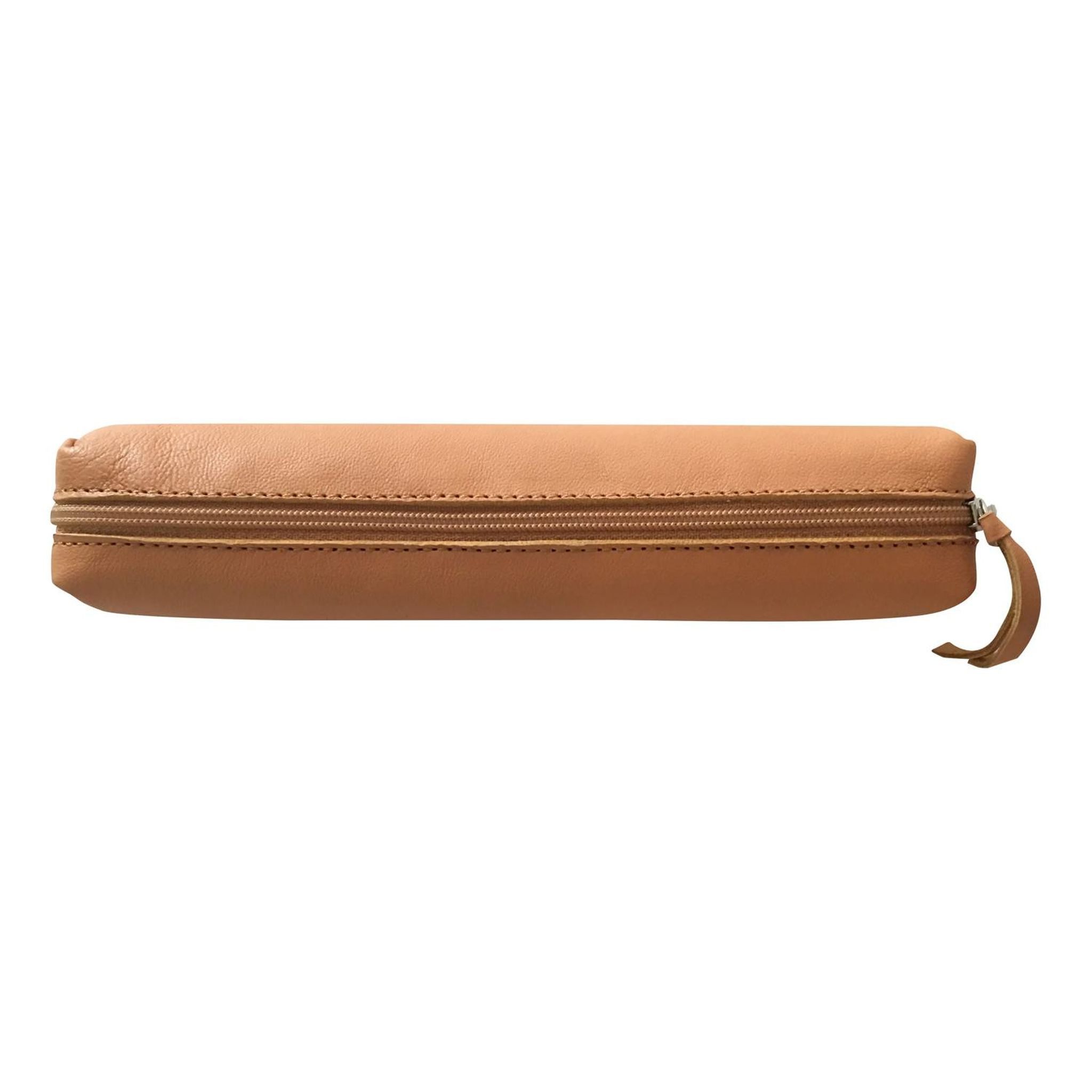 CLAIREFONTAINE Federmäppchen Clairefontaine Schlamper Leder 4x2,5x19,5 Natur