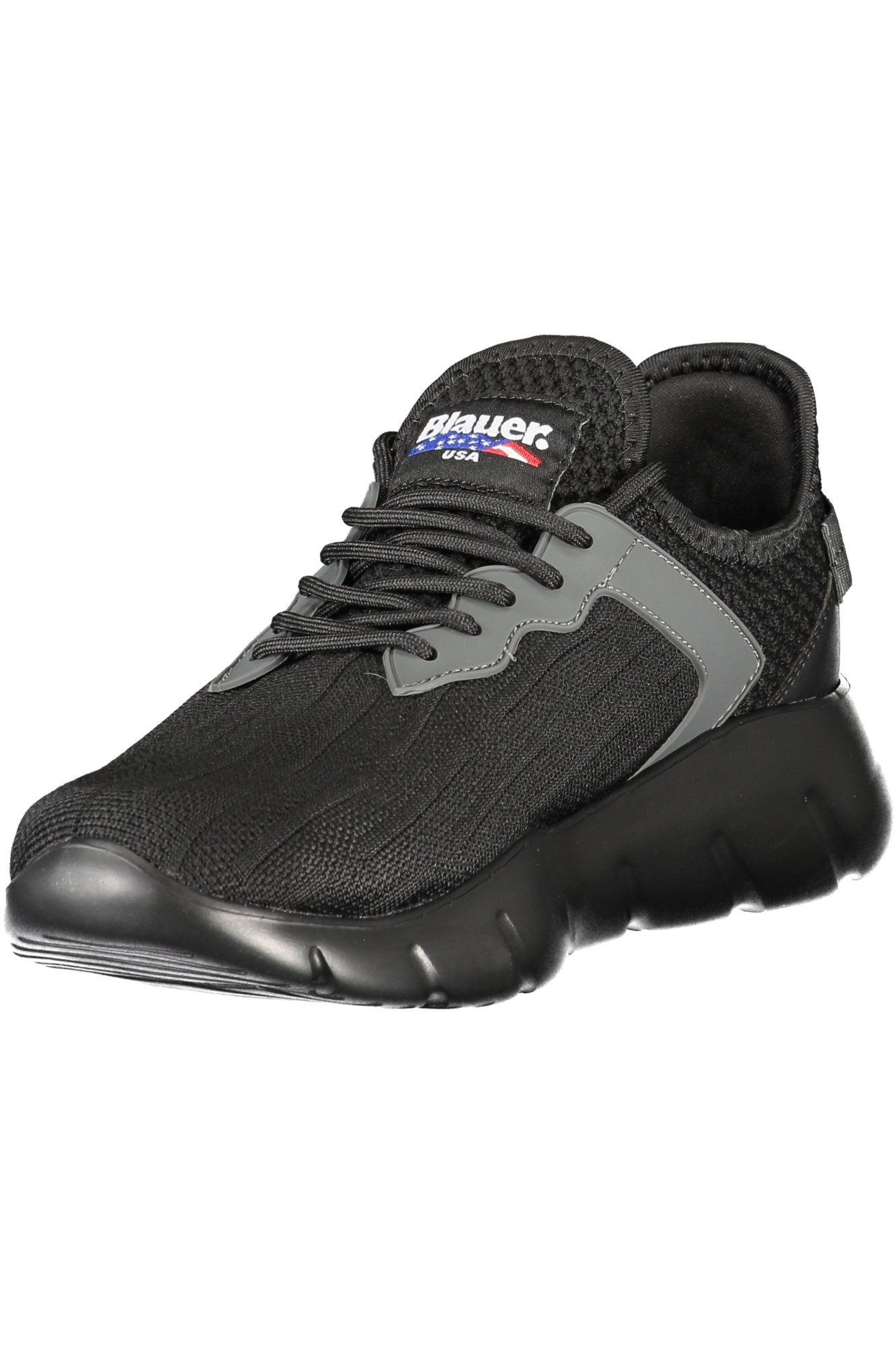 Blauer Sneaker Stilvoller Herrensportschuh in Schwarz mit