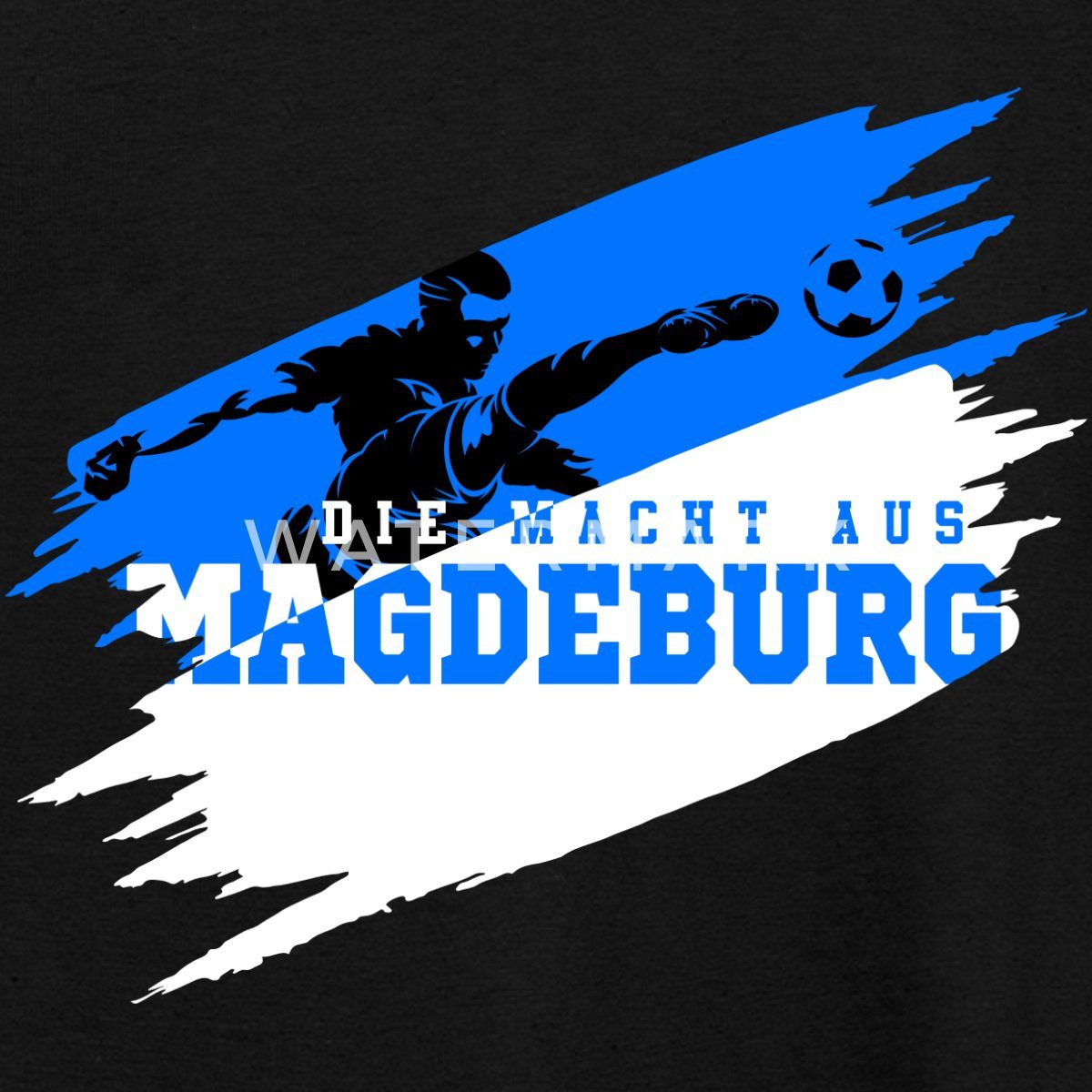 T-Shirt Die Macht Aus Magdeburg Fußball Fan Teenager T-Shirt
