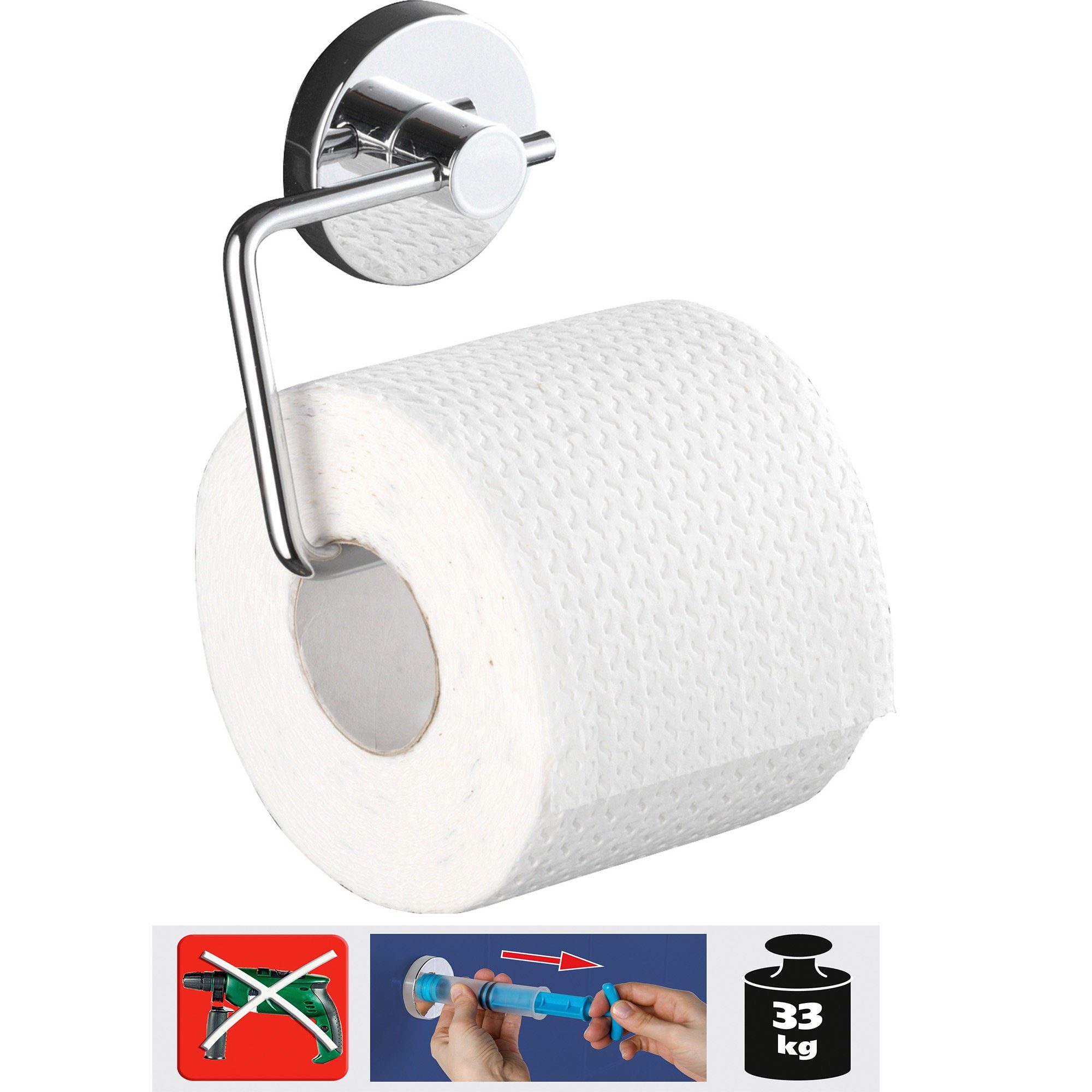 Badaccessoire-Set WC-Rollenhalter, 1 tlg., Uni