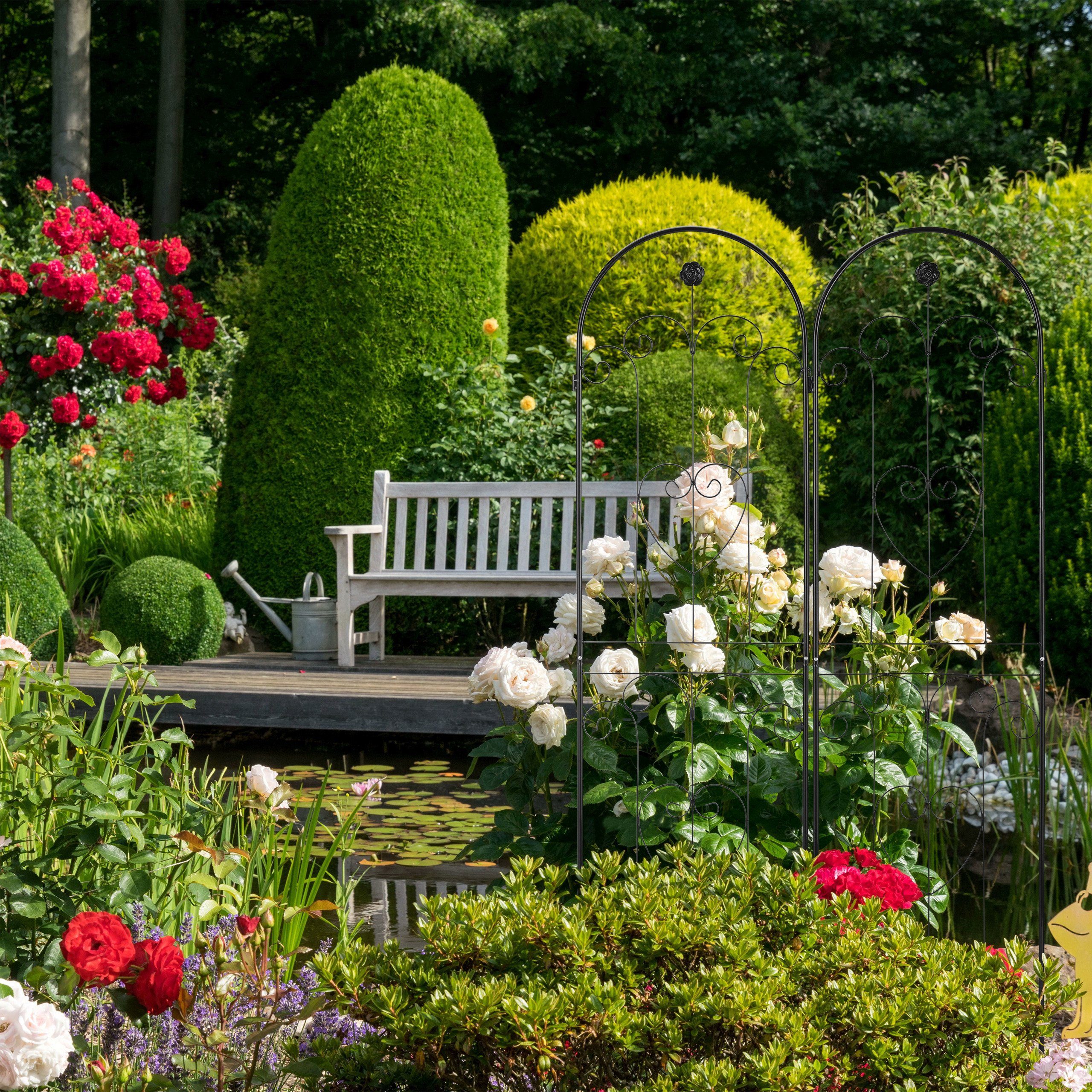 relaxdays Rankgitter Metall 2er Set günstig online kaufen