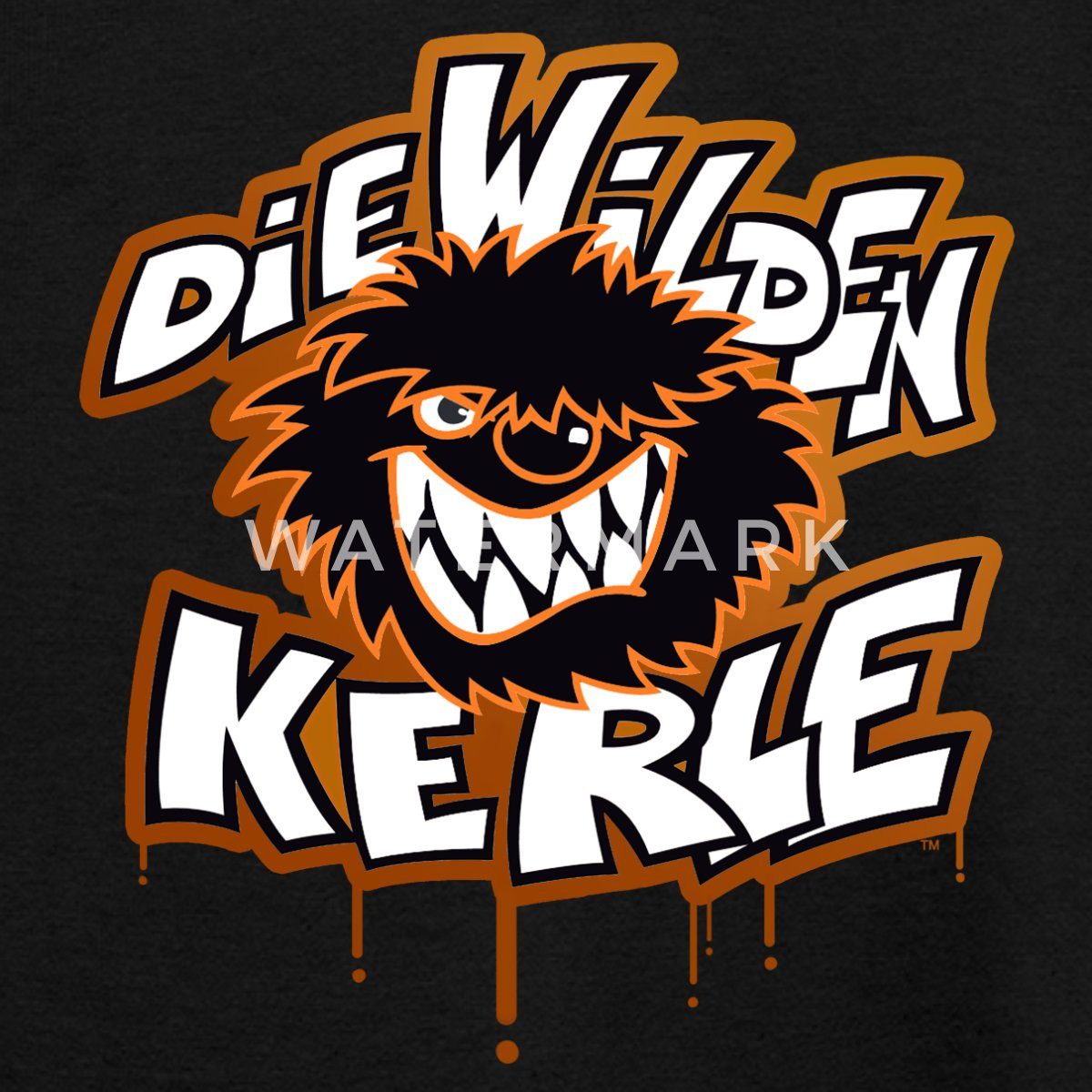 Spreadshirt T-Shirt Die Wilden Kerle Logo Tropfen Graffiti Teenager T-Shirt (1-tlg)
