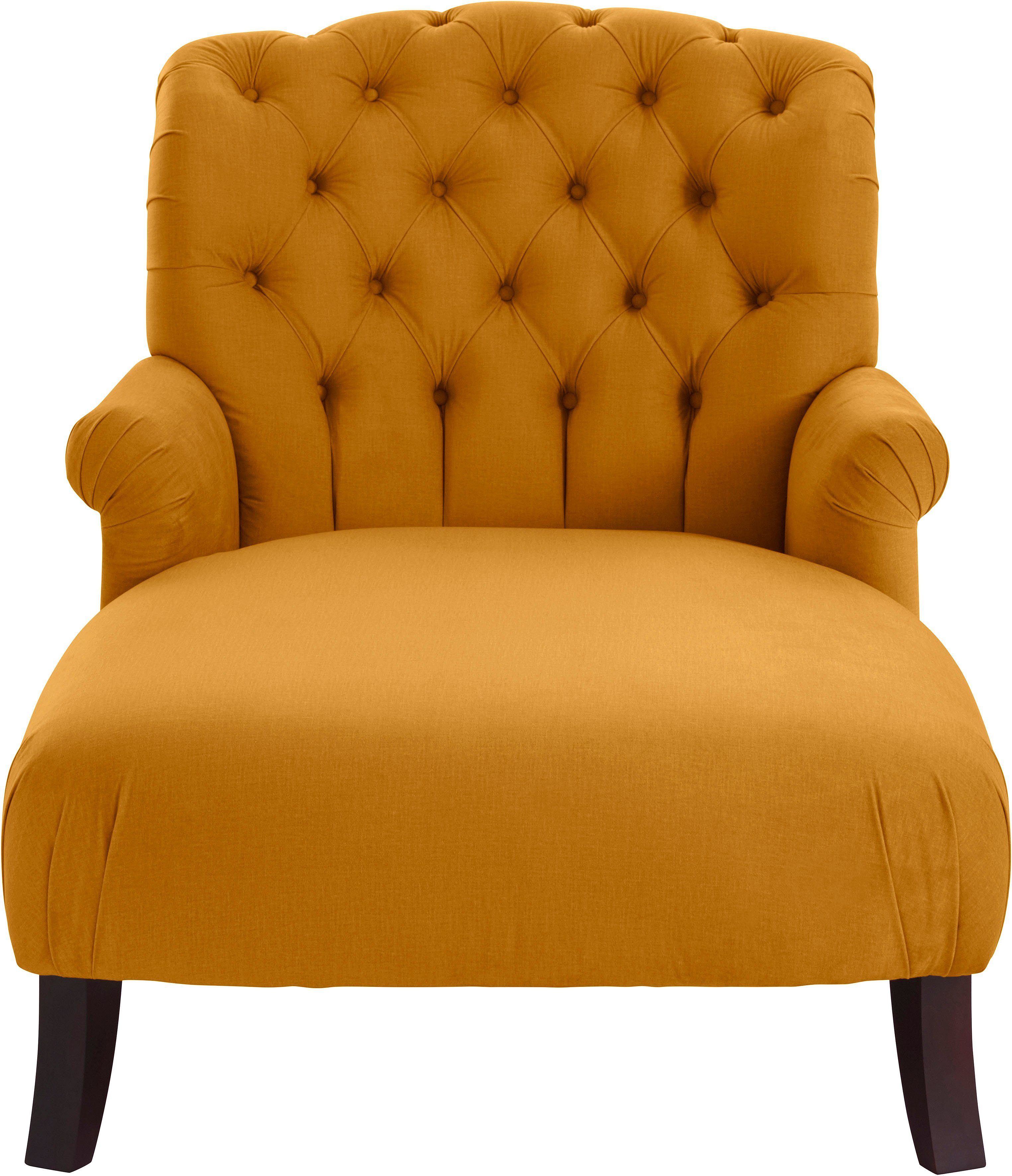 Home affaire Loveseat Amiens Sessel Loungesessel, mit wunderschöner Knopfheftung im Rücken