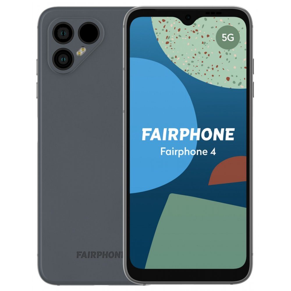 Fairphone Fairphone 4 128 GB / 6 GB - Smartphone - grau Smartphone (6,3 Zoll)