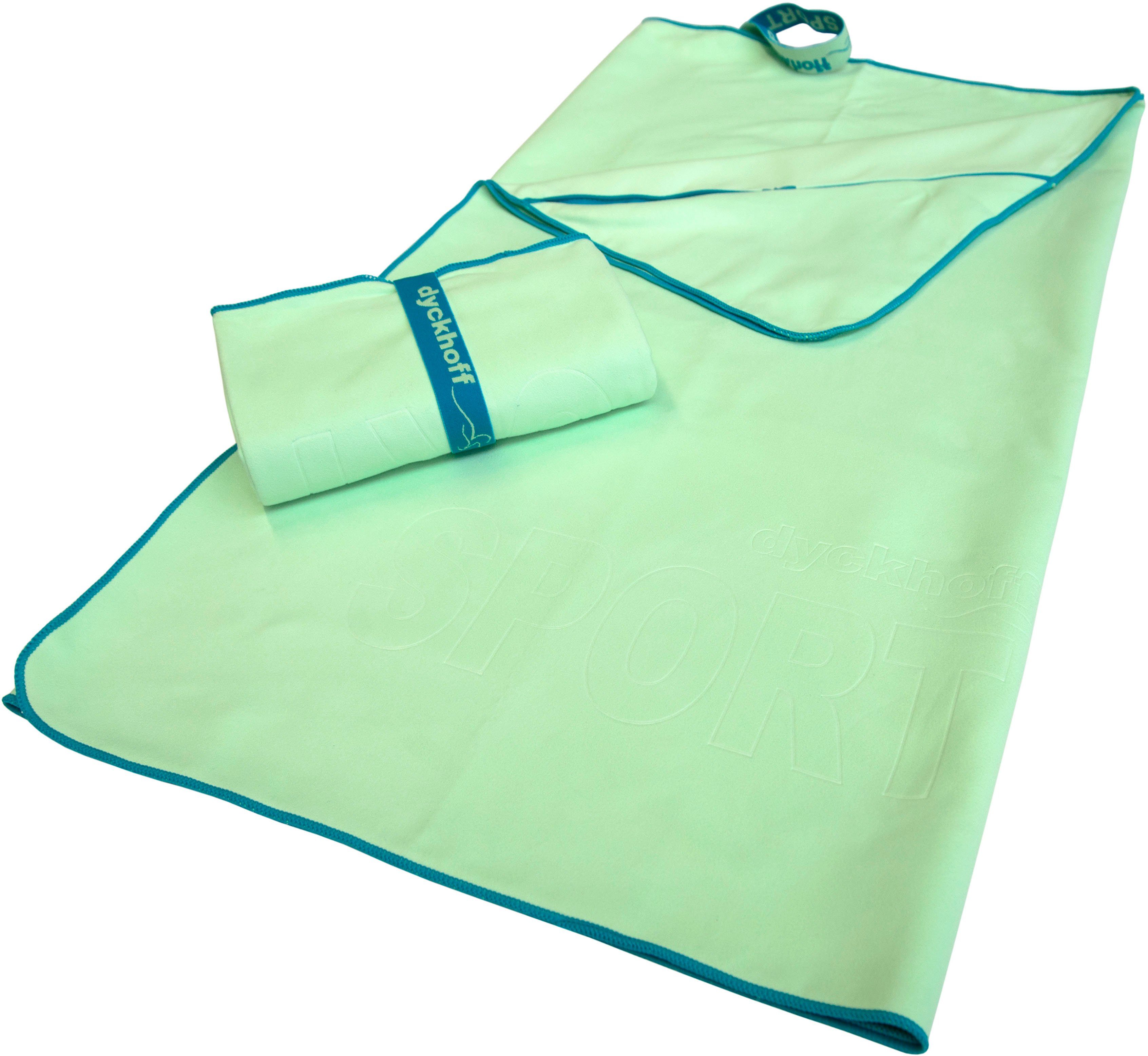 Dyckhoff Sporthandtuch Mikrofaser Sporttuch, Microfaser (1-St), auch als 2er Set erhätlich
