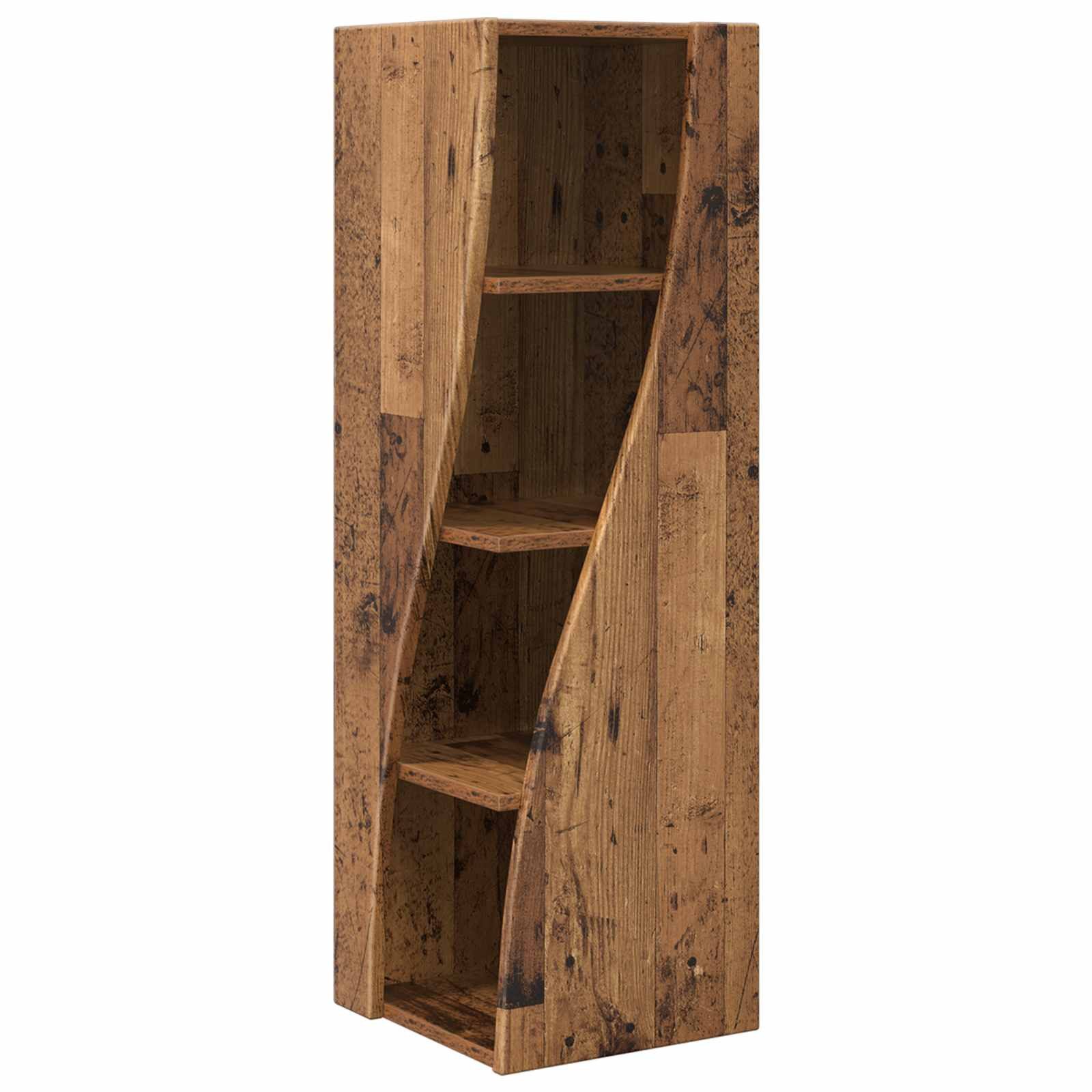 vidaXL Eckschrank Eckschrank 32x32x102cm Holzwerkstoff Altholz (1-St)