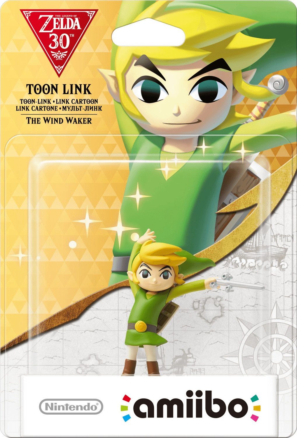 Nintendo amiibo Toon Link Legend of Zelda The Wind Waker Switch Wii U 3DS Switch-Controller