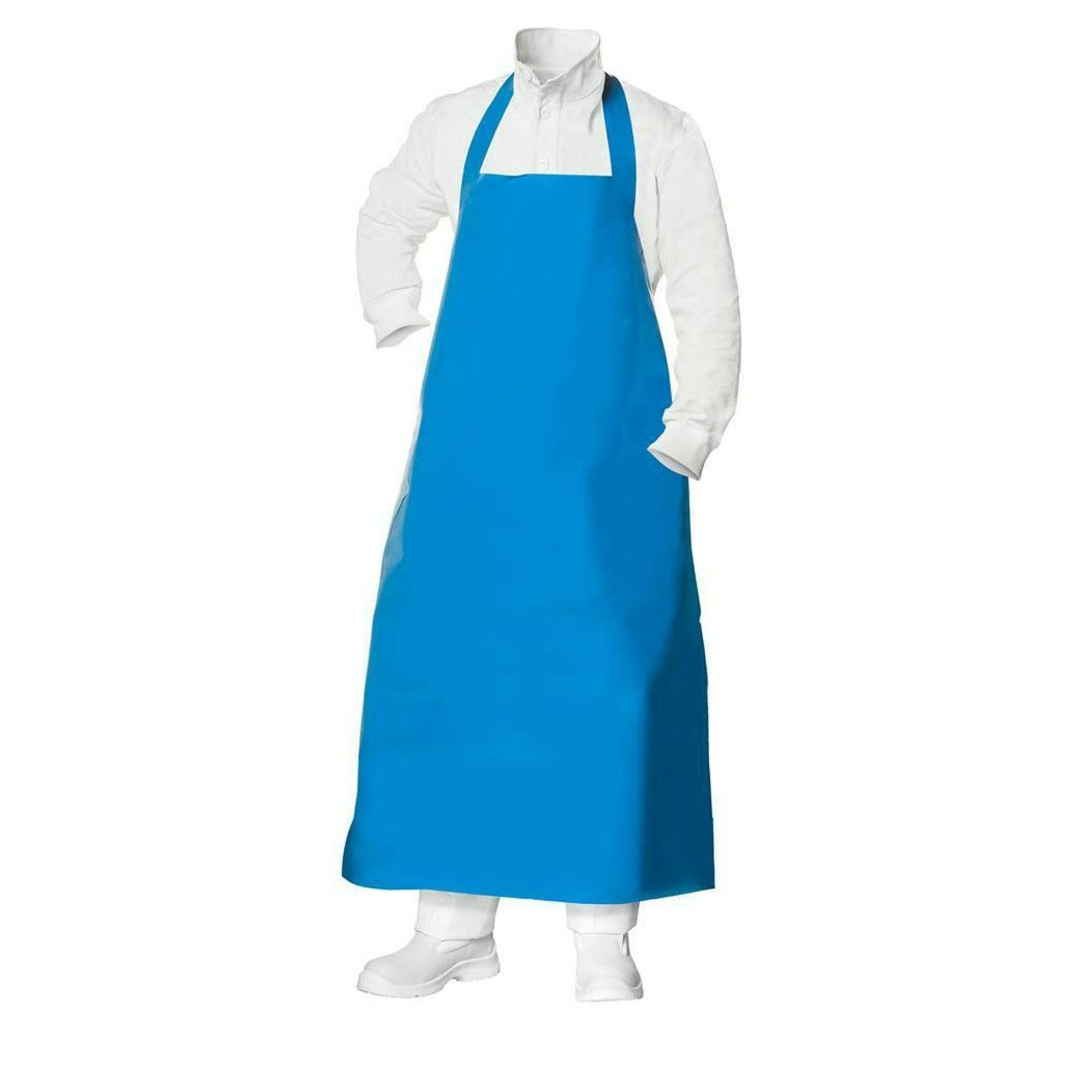 TronicXL Kittelschürze Abwaschbare Metzger Schlachter Schürze Kittel 110cm günstig online kaufen