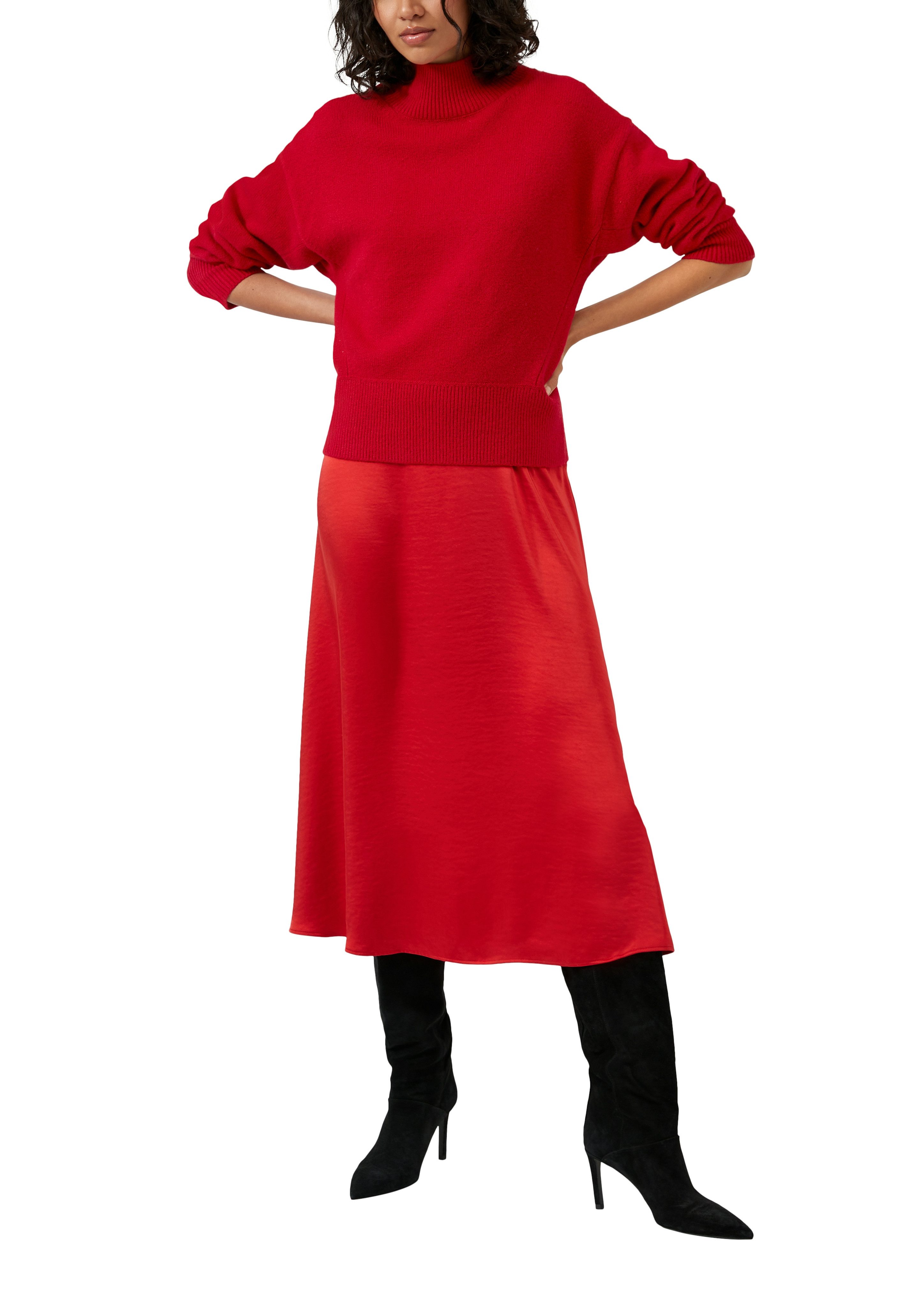 s.Oliver Strickpullover mit Rippbündchen