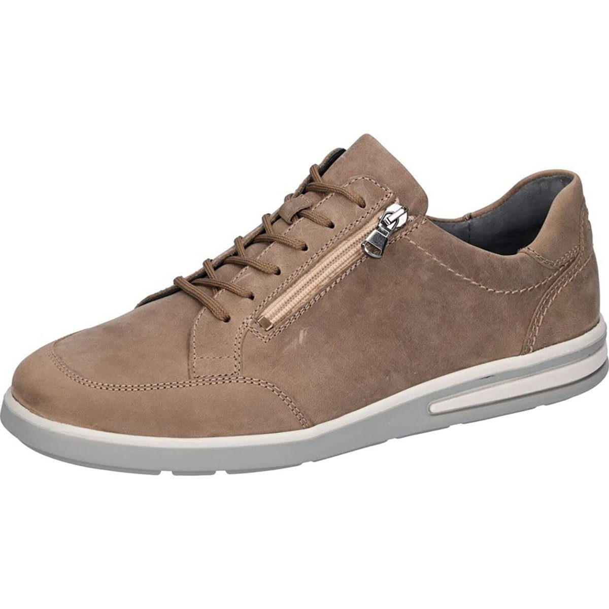 Freizeit Schnürer für Herren in taupe Sneaker
