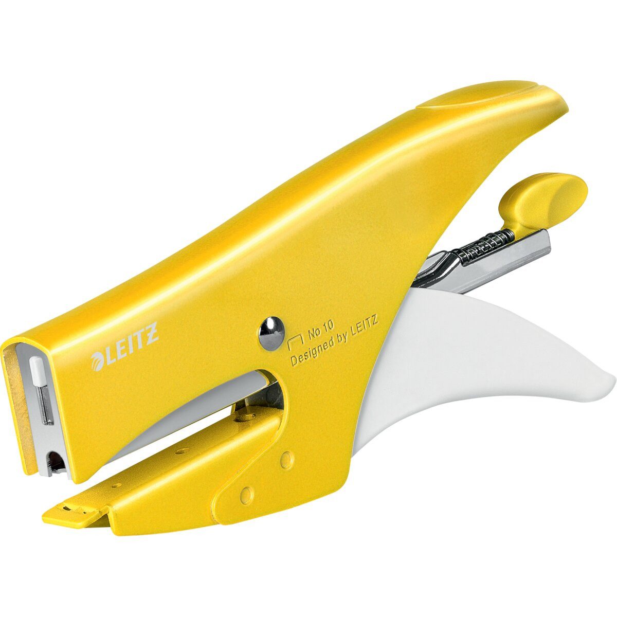 LEITZ Heftgerät Heftzange WOW No.10 bis 15 Blatt gelb (5 Stück)