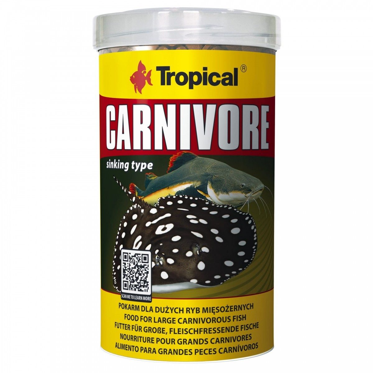 Tropical Carnivore, für: fleischfressende Fische