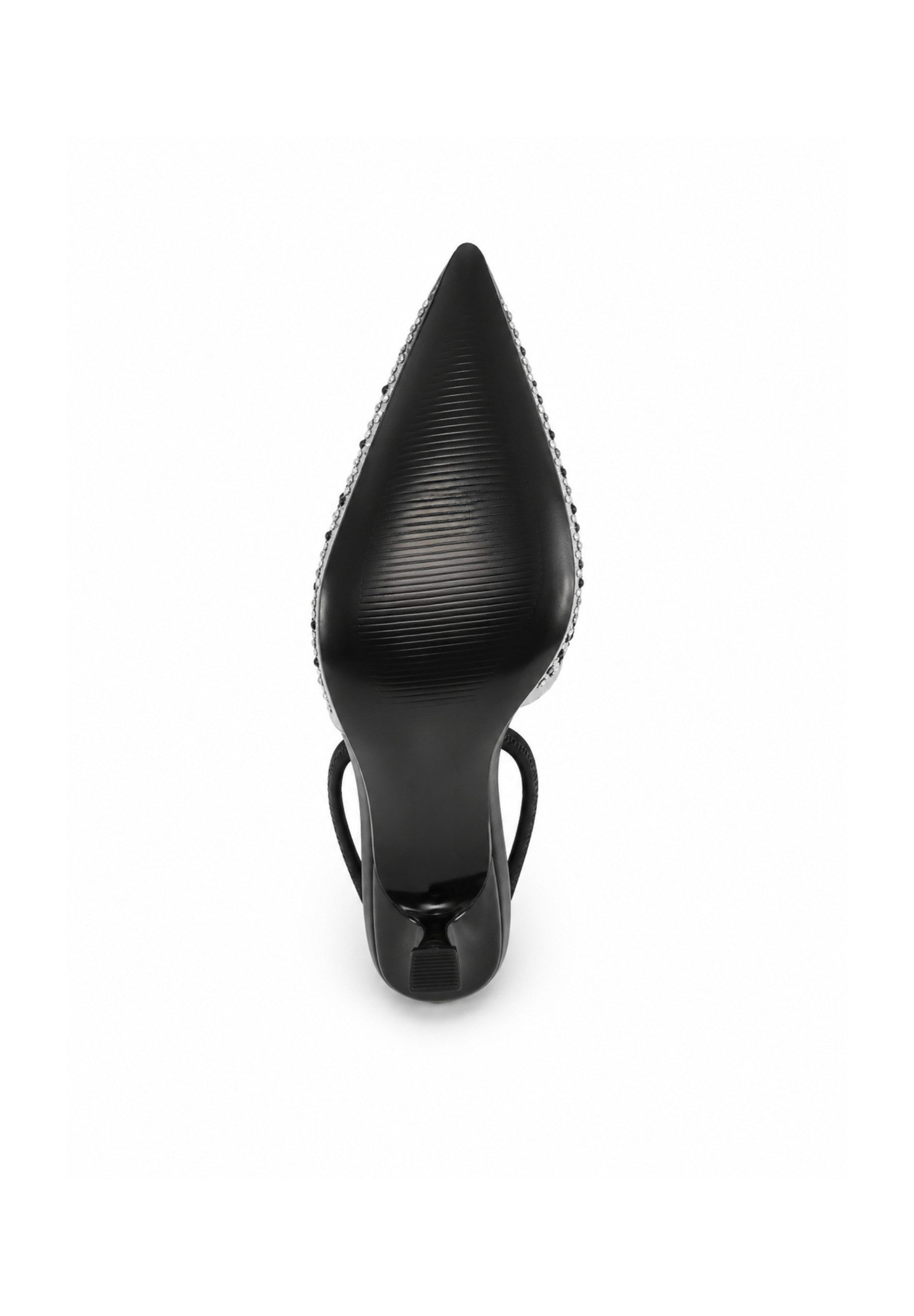 Day Vine Damen Slingpumps mit Strassbesatz, spitzer Form und Absatz High-Heel-Pumps