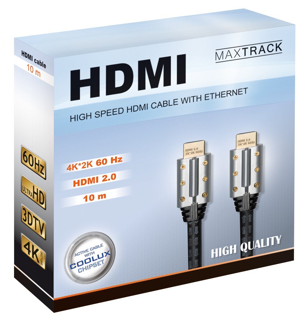HDMI UHD, Ethernet, 60Hz Maxtrack Speed cm), High 4K, HDMI HDMI-Kabel, Kabel, HDMI, aktiv, (1000 auf HDMI