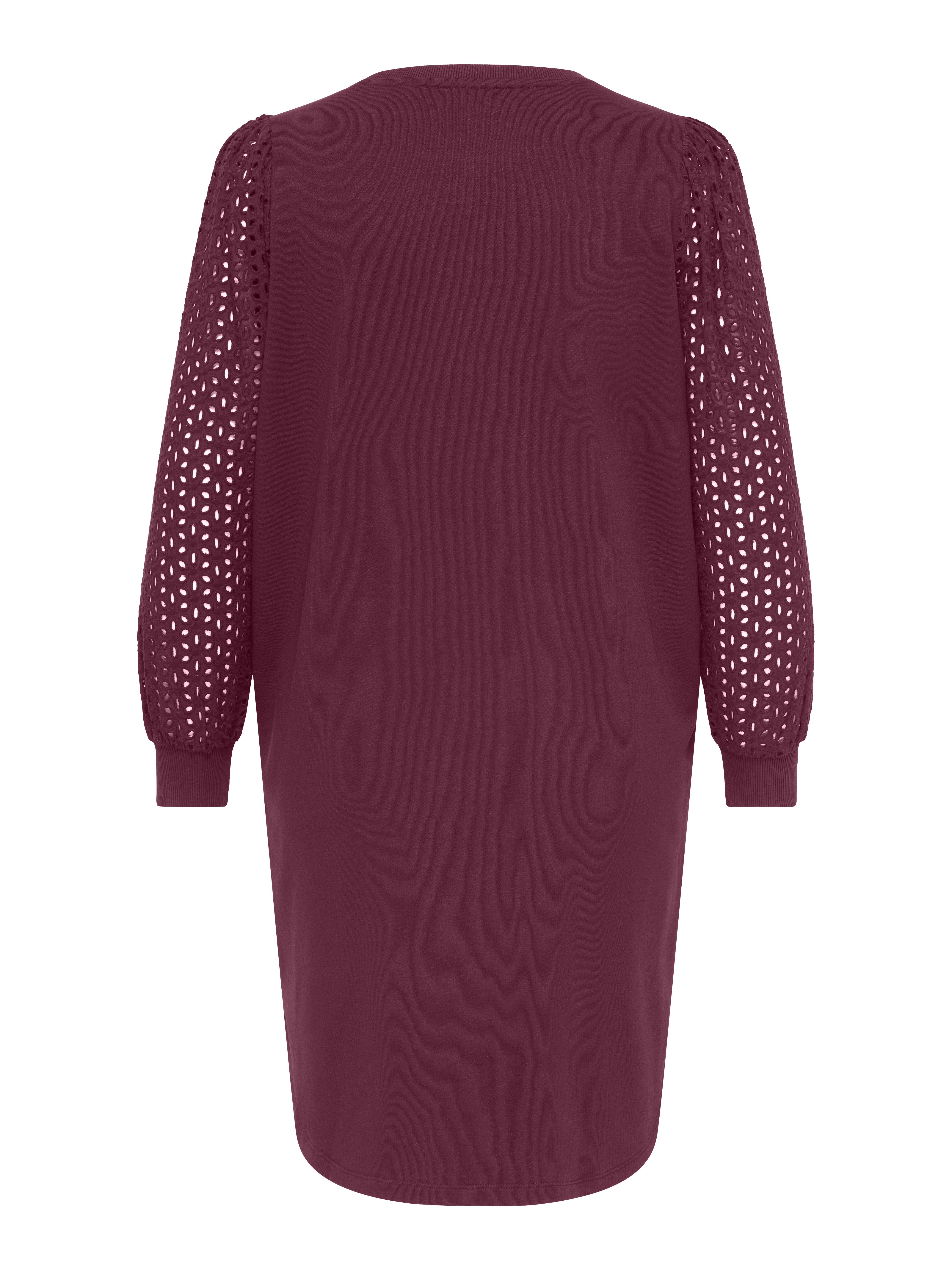 ONLY CARMAKOMA Midikleid CARDONNA L/S MIX O-NECK MIDI DRESS JRS Baumwollmischung