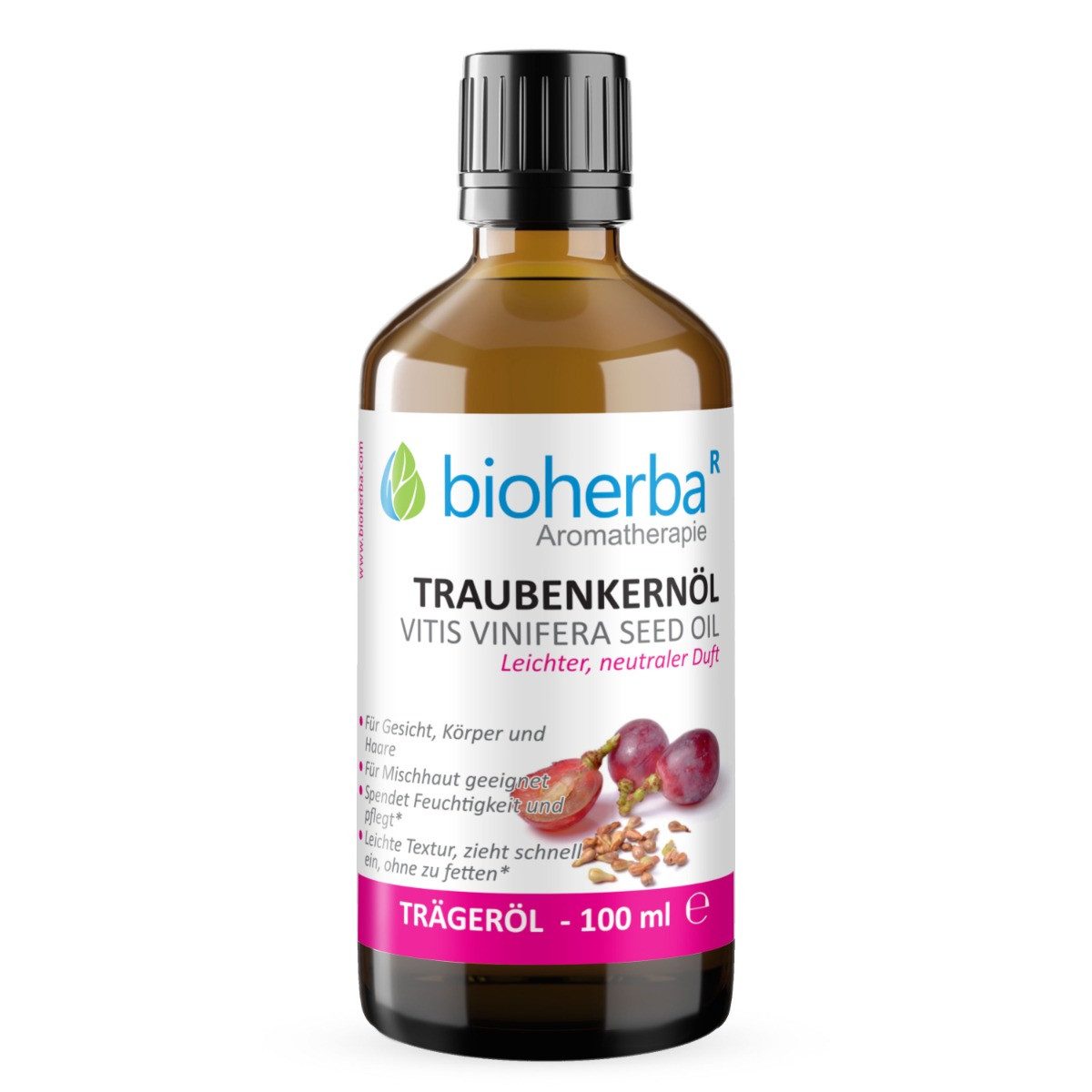BIOHERBA R Pflege-Set Bioherba Traubenkernöl Vitis Vinifera Seed Oil 100 ml