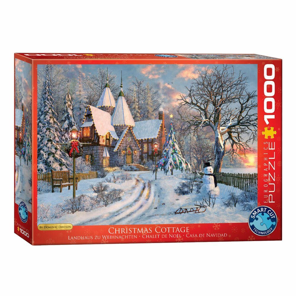 EUROGRAPHICS Puzzle Weihnachtschalet von Dominic Davison, 1000 Puzzleteile