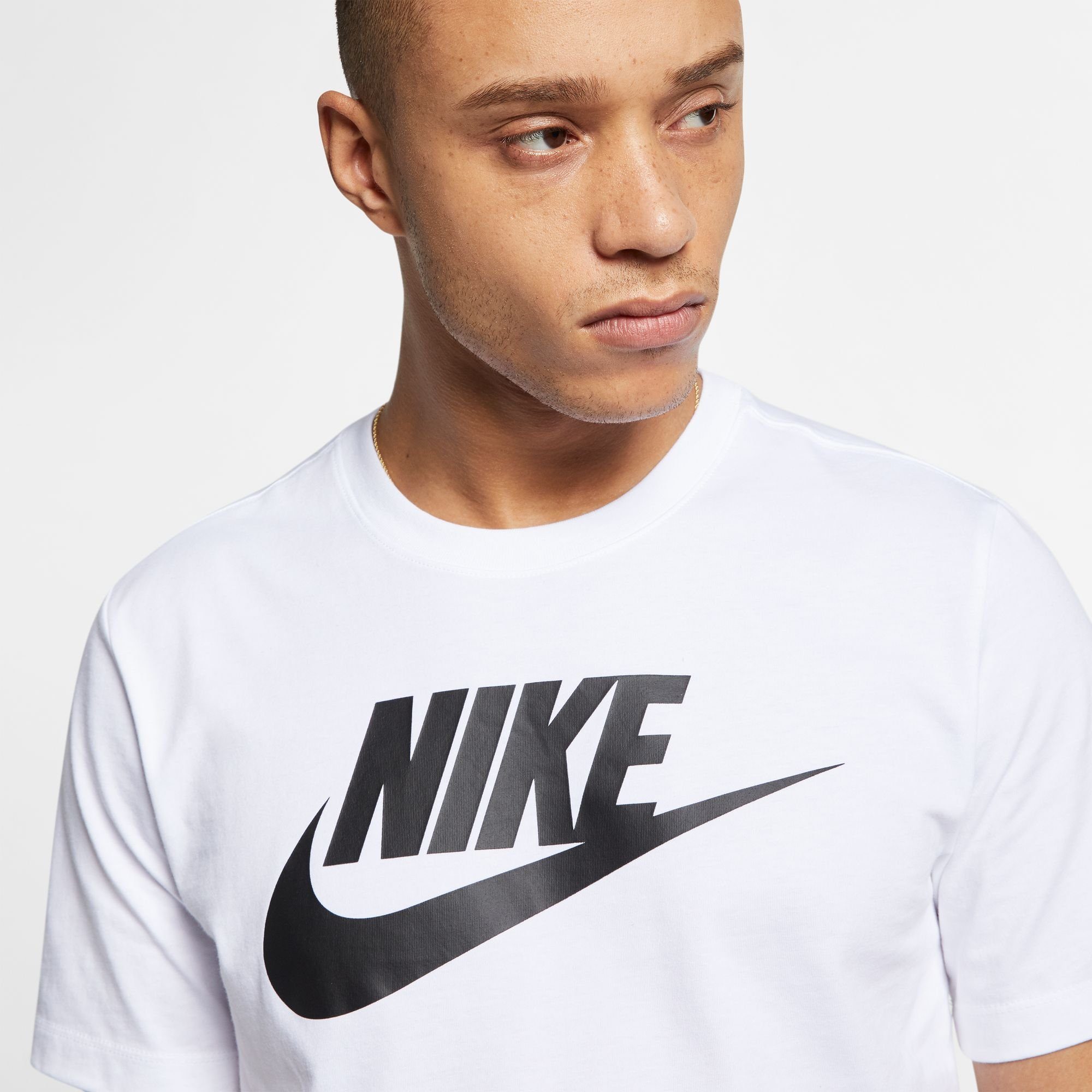 weiß-schwarz Sportswear T-Shirt T-SHIRT Nike MEN'S