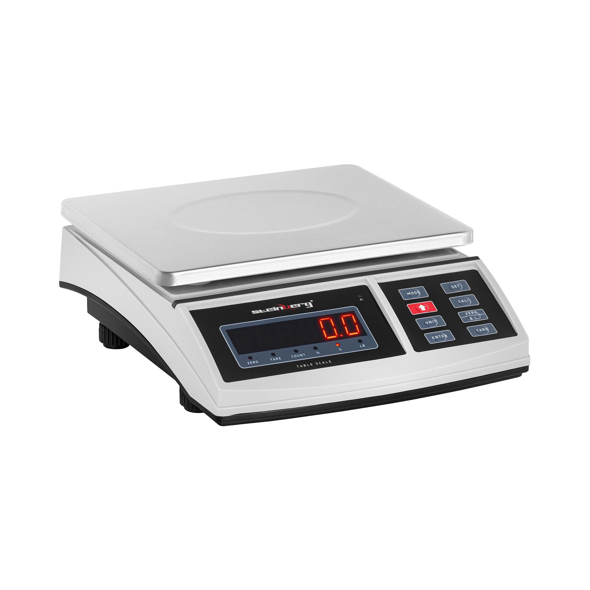 Präzisionswaage 15 kg / 0,5 g Tischwaage Feinwaage Küchenwaage Digital Akku LED