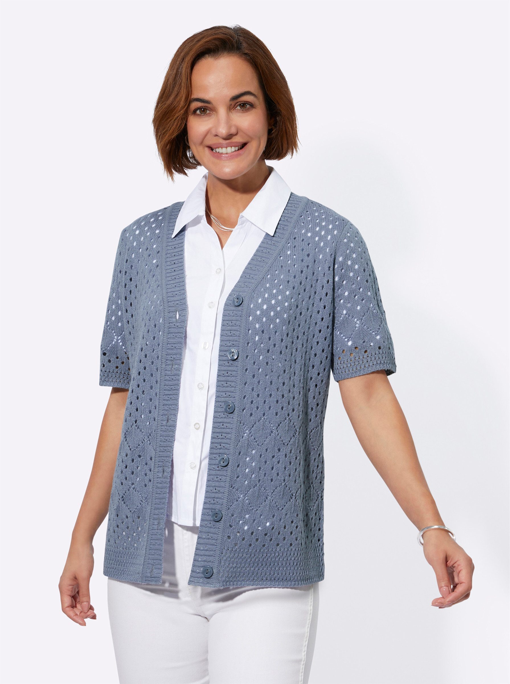 Strickjacke Ajourstrickjacke