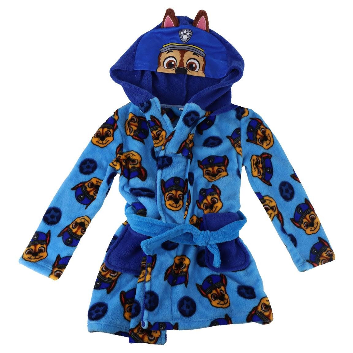 PAW PATROL Bademantel PAW PATROL Jungen Bademantel Morgenmantel, Polyester, Kordel